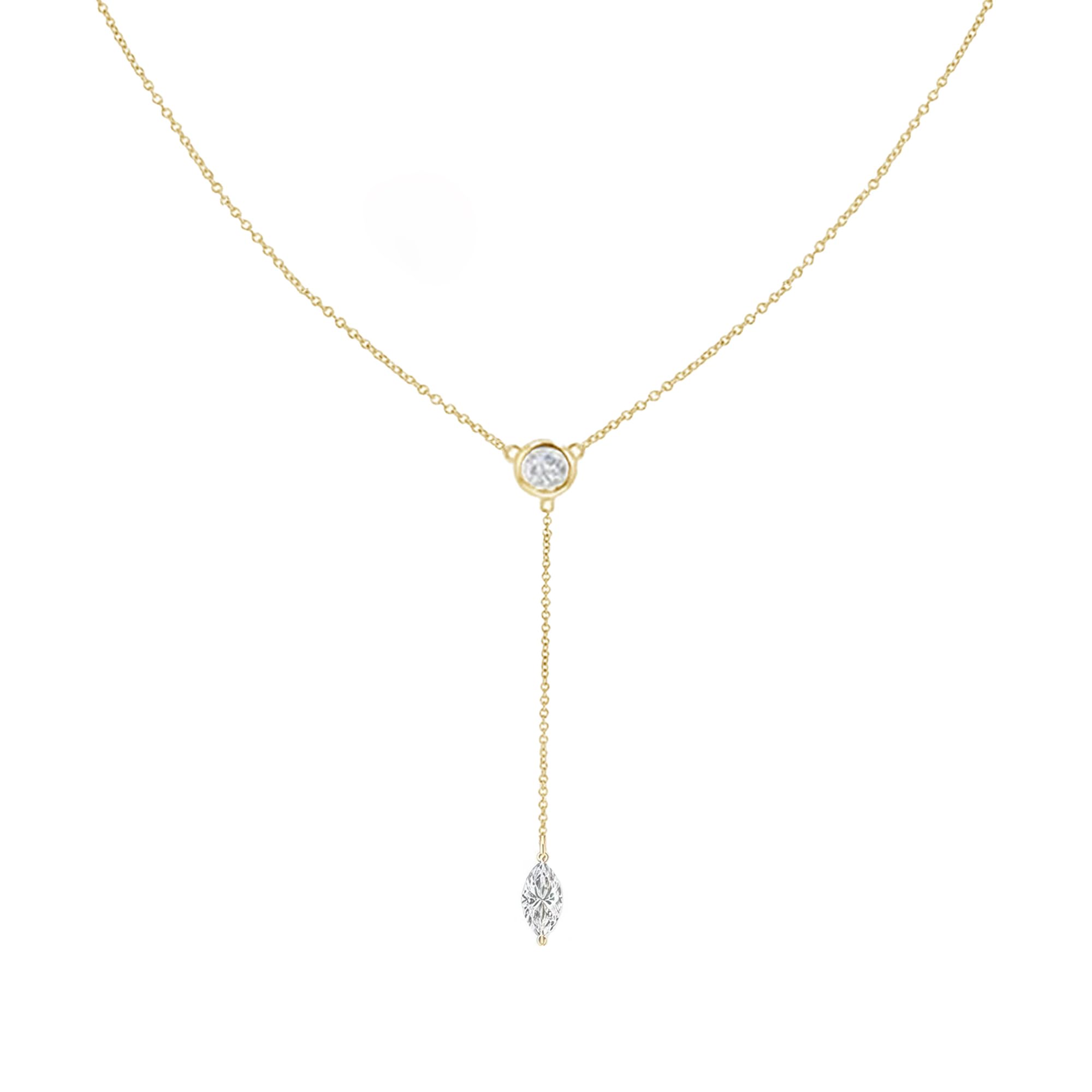 Gold Necklace for Women, Dainty Gold Long Necklaces 14k Gold Plated Prom Lariat Necklace Cute Choker Necklaces for Women Trendy Stuff Fashion Costume Gold Accessories Christmas Jewelry Gifts