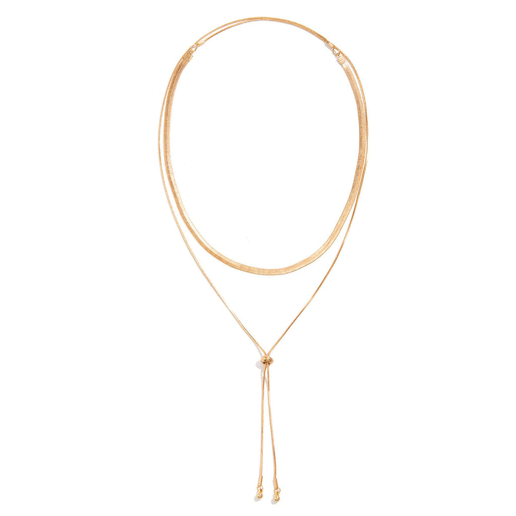 GIGB PBDK Chunky Gold Choker Necklace for Women,Trendy Silver Statement Necklace Long Snake Chain Drop Necklace,Charm Prom Body Jewelry Accessories Gifts