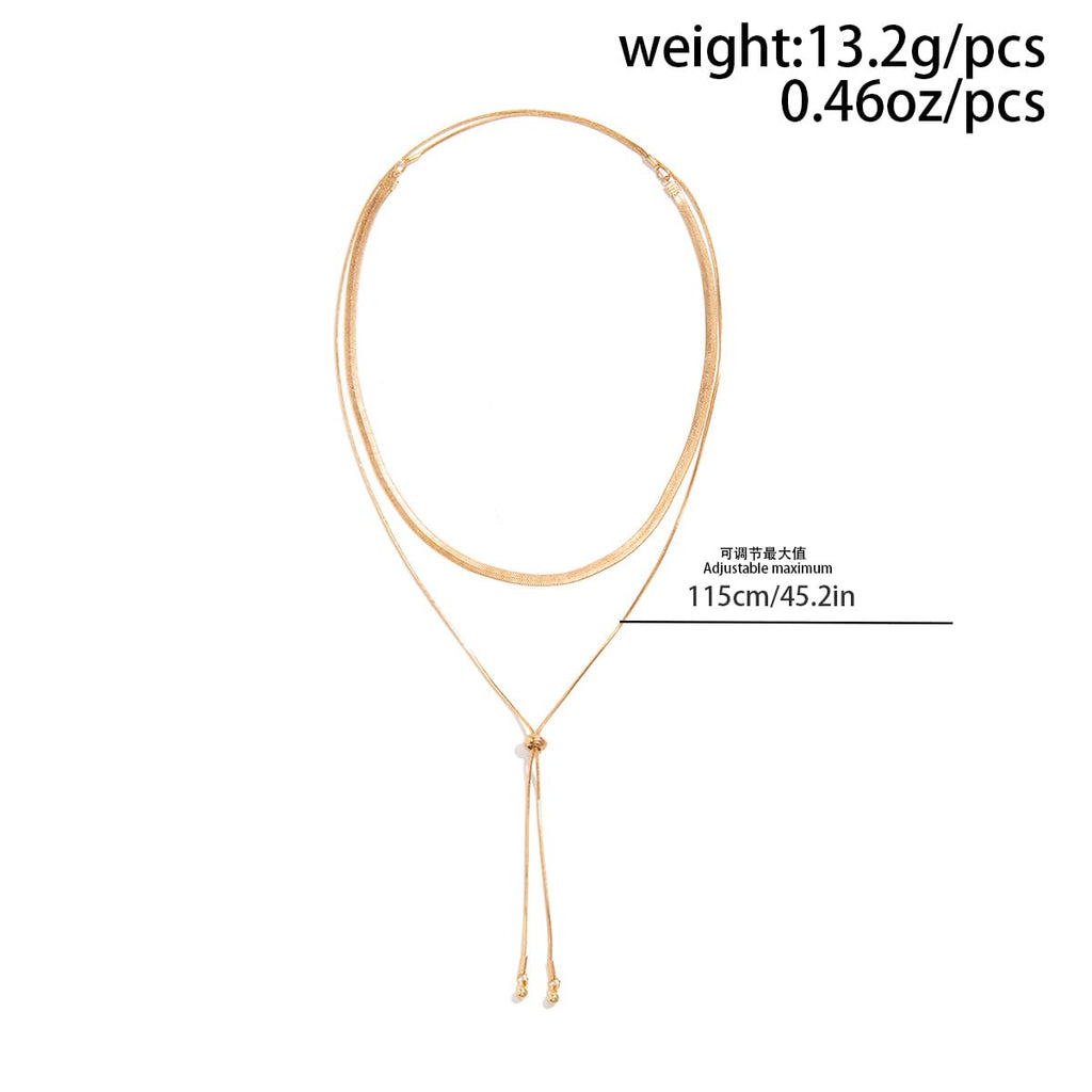 GIGB PBDK Chunky Gold Choker Necklace for Women,Trendy Silver Statement Necklace Long Snake Chain Drop Necklace,Charm Prom Body Jewelry Accessories Gifts