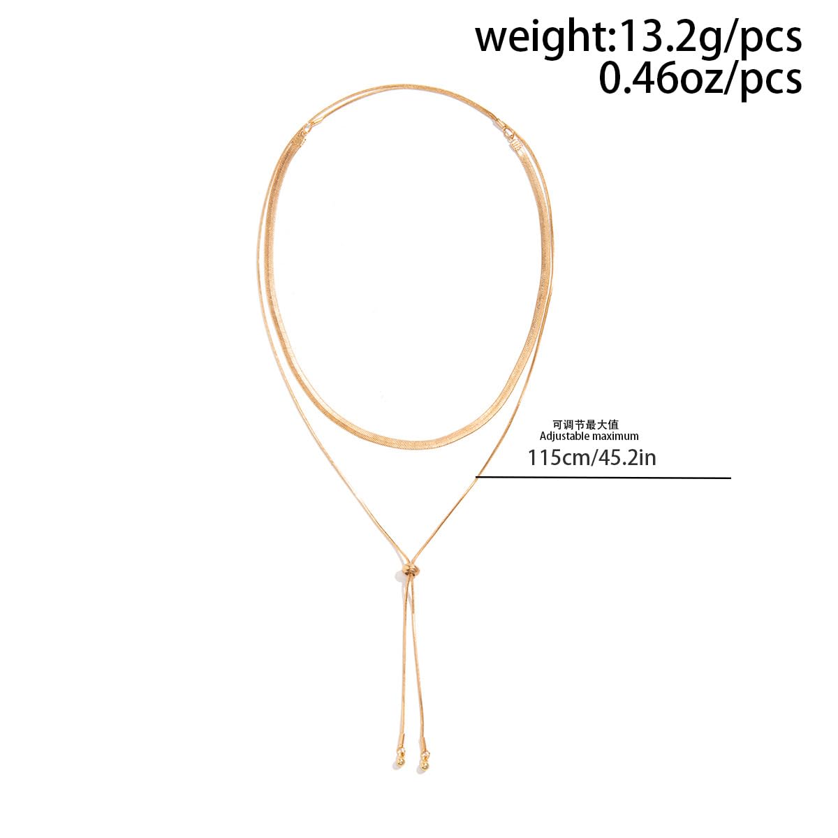 GIGB PBDK Chunky Gold Choker Necklace for Women,Trendy Silver Statement Necklace Long Snake Chain Drop Necklace,Charm Prom Body Jewelry Accessories Gifts