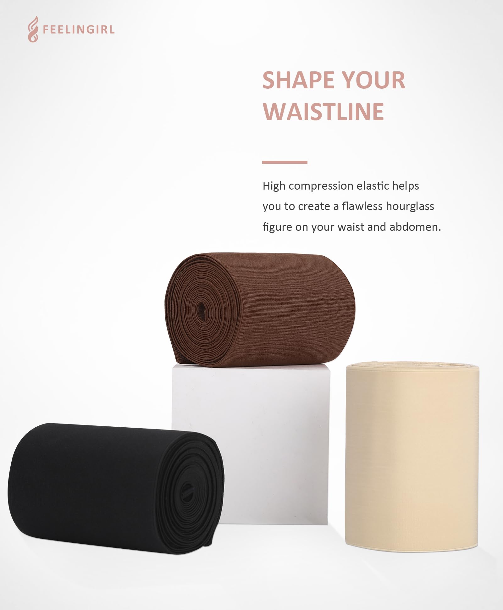 The Hourglass Wrap | Seamless Adjustable Waist Snatcher Model Front View