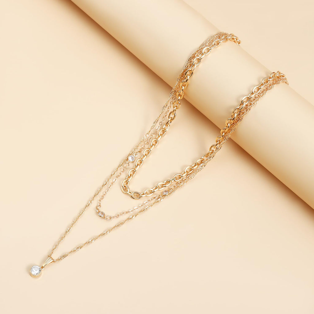 GIGB PBDK Chunky Gold Choker Necklace for Women,Trendy Silver Statement Necklace Long Snake Chain Drop Necklace,Charm Prom Body Jewelry Accessories Gifts