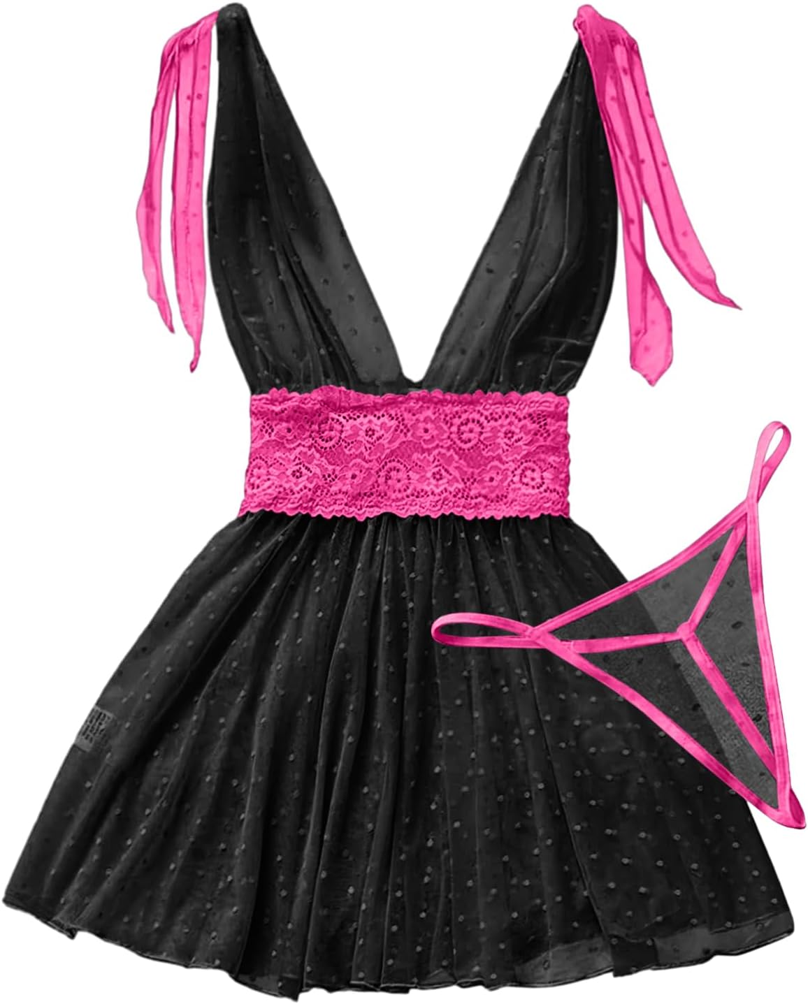 The Sultry Allure | Exotic Mesh Babydoll