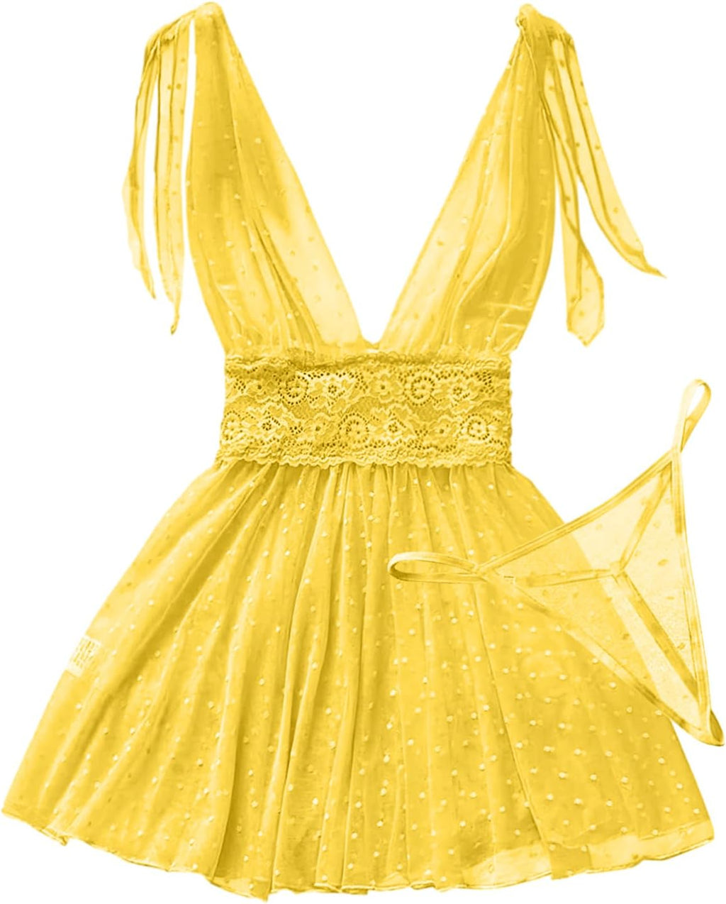 The Sultry Allure | Exotic Mesh Babydoll Sensual Silk-Touch Mesh Finish

