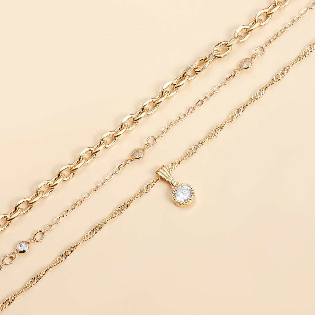 GIGB PBDK Chunky Gold Choker Necklace for Women,Trendy Silver Statement Necklace Long Snake Chain Drop Necklace,Charm Prom Body Jewelry Accessories Gifts