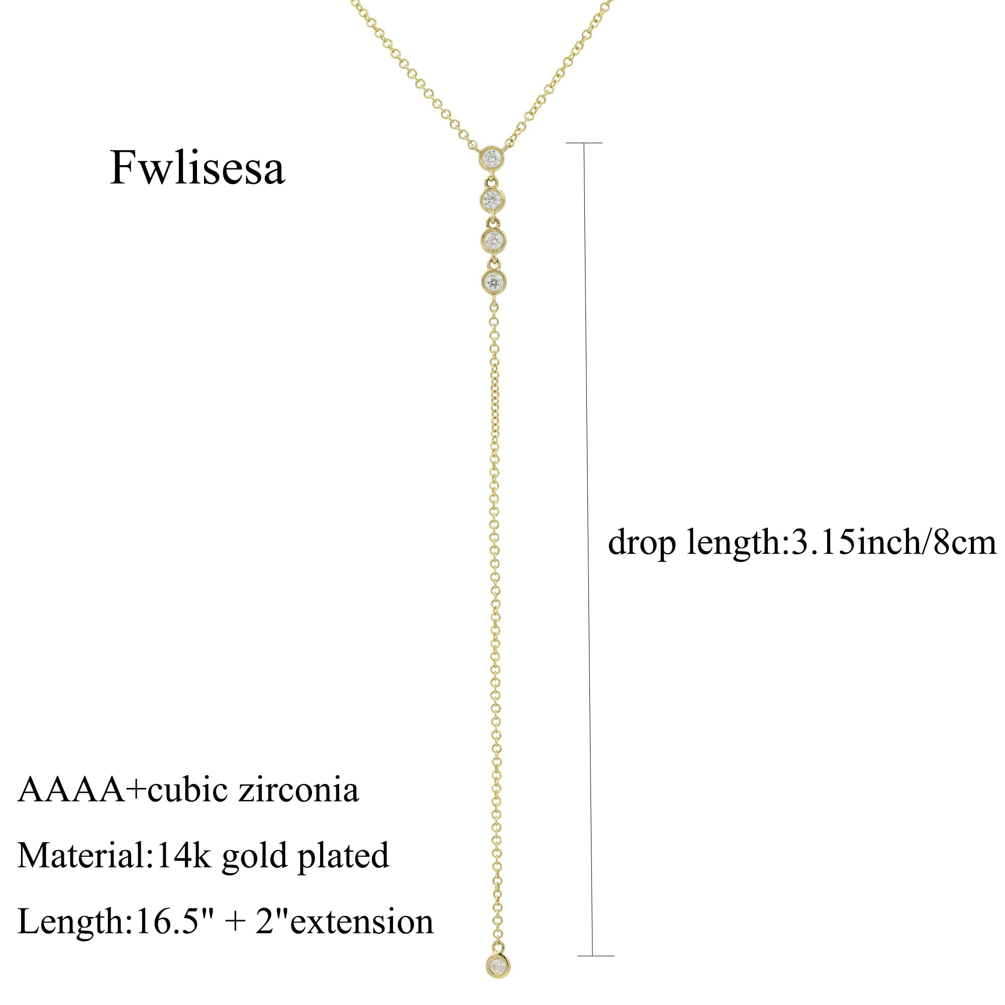 Gold Necklace for Women, Dainty Gold Long Necklaces 14k Gold Plated Prom Lariat Necklace Cute Choker Necklaces for Women Trendy Stuff Fashion Costume Gold Accessories Christmas Jewelry Gifts