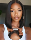 The Royal Empress | 250% Density Glueless HD Bob Front View with High Volume