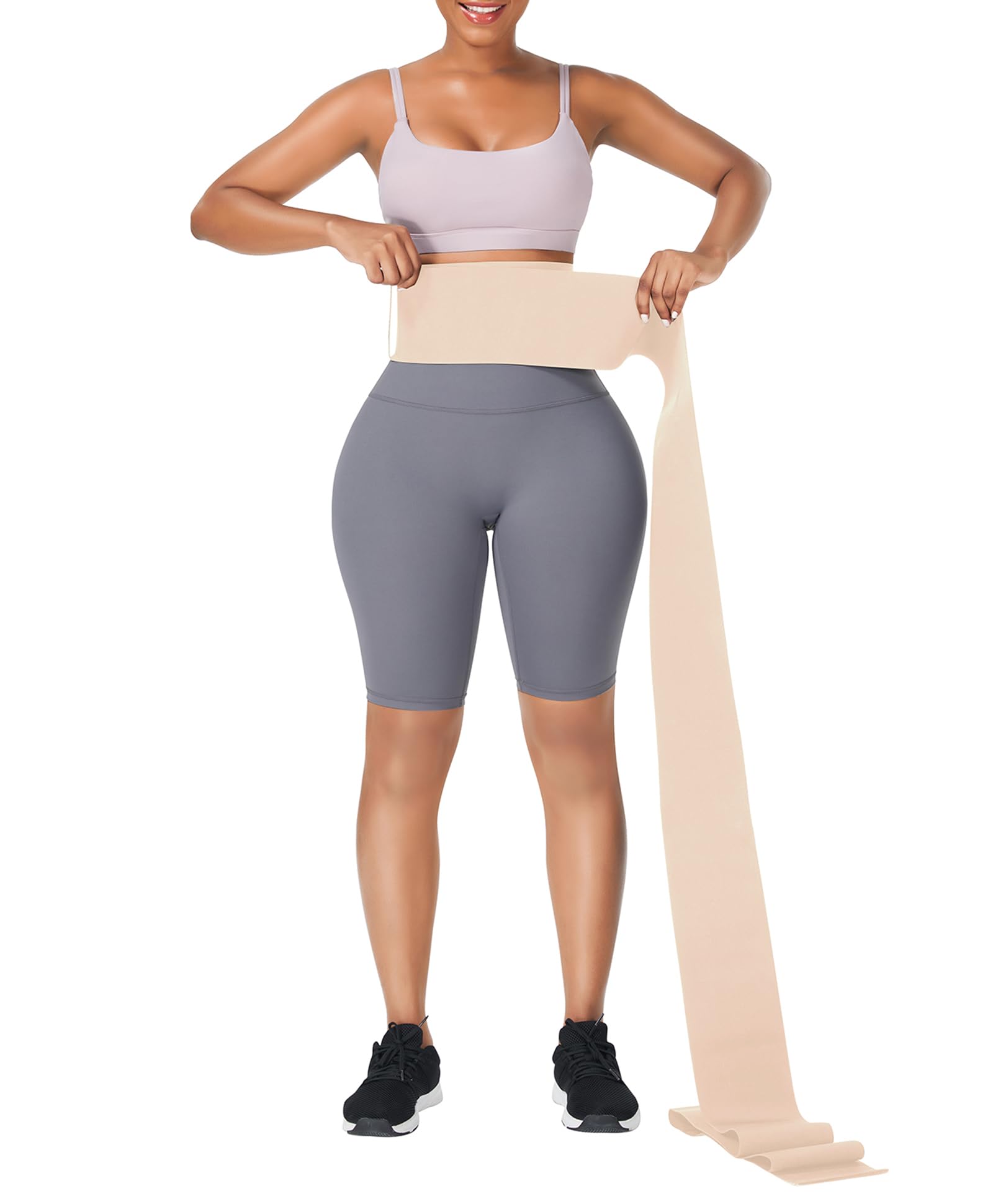 The Hourglass Wrap | Seamless Adjustable Waist Snatcher High-Strength Velcro Detail