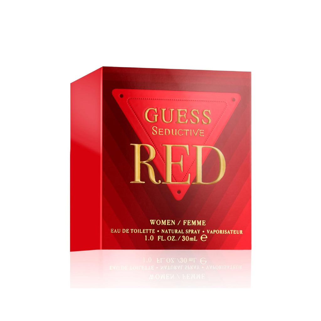 Guess Seductive Red | Eau de Toilette For Her Vibrant Red Lifestyle Flatlay