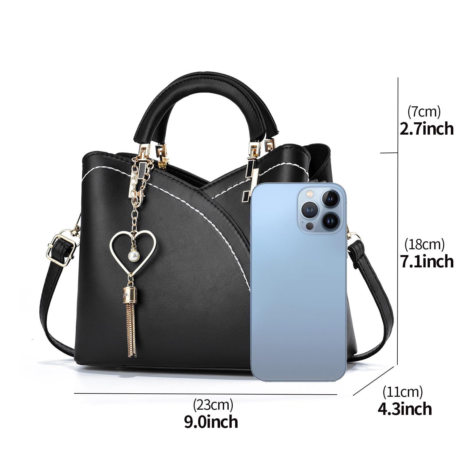 Xiaoyu Small Purses and Handbags for Women Fashion Crossbody Bag Lightweight Shoulder Bag Top Handle Satchel Purse