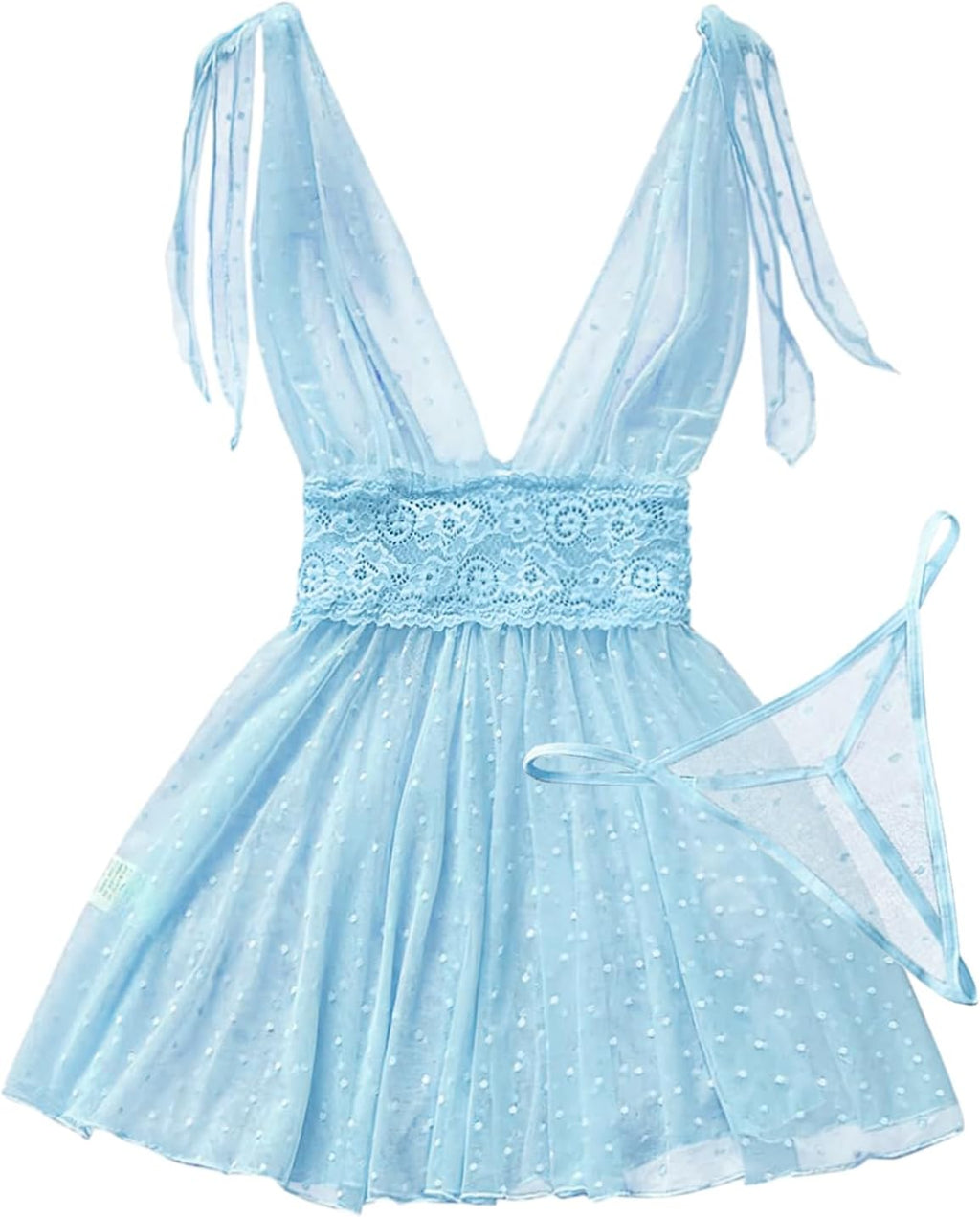 The Sultry Allure | Exotic Mesh Babydoll Romantic Evening Wear Concept

