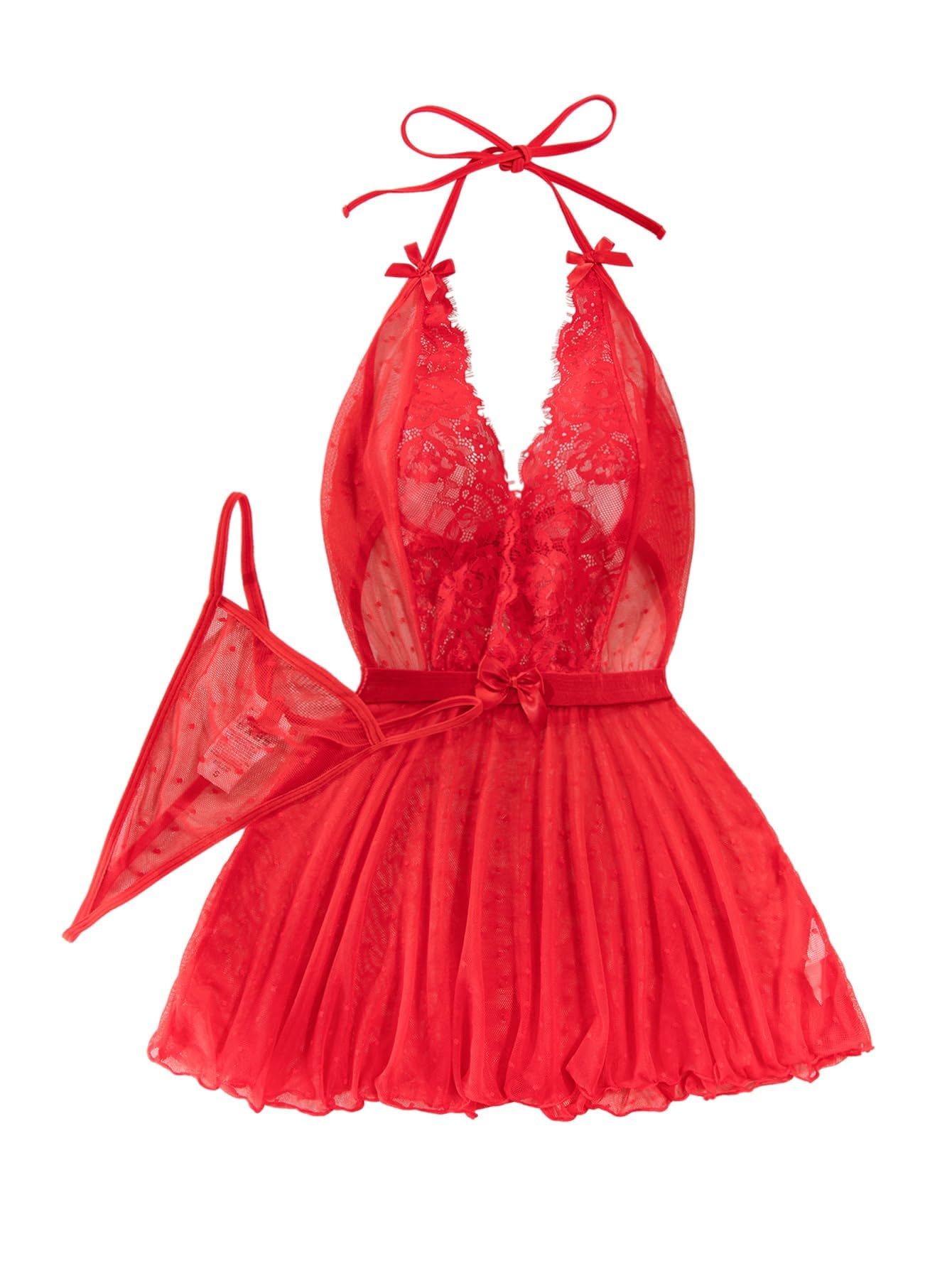 The Ethereal Dream | Sheer Mesh &amp; Lace Babydoll
