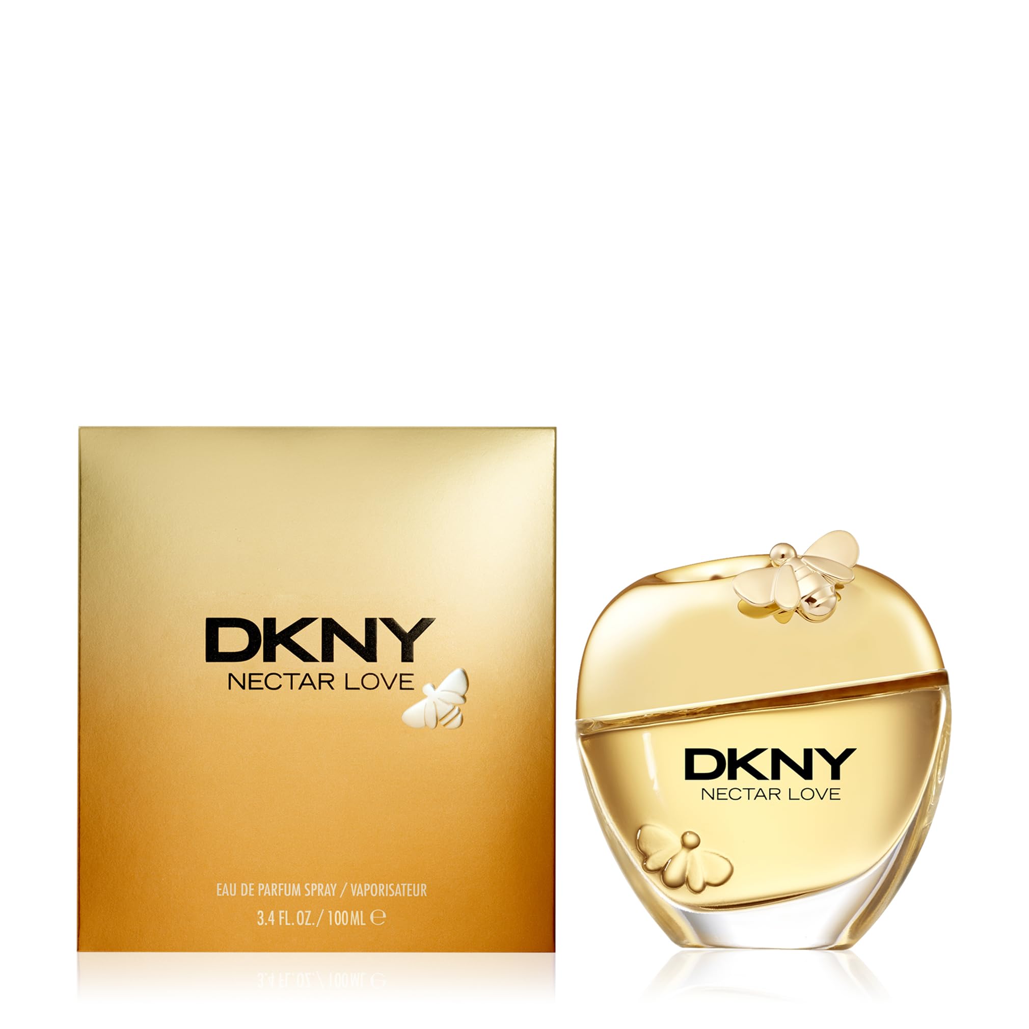 DKNY Nectar Love | Eau de Parfum Luxury Gold-Toned Packaging Detail