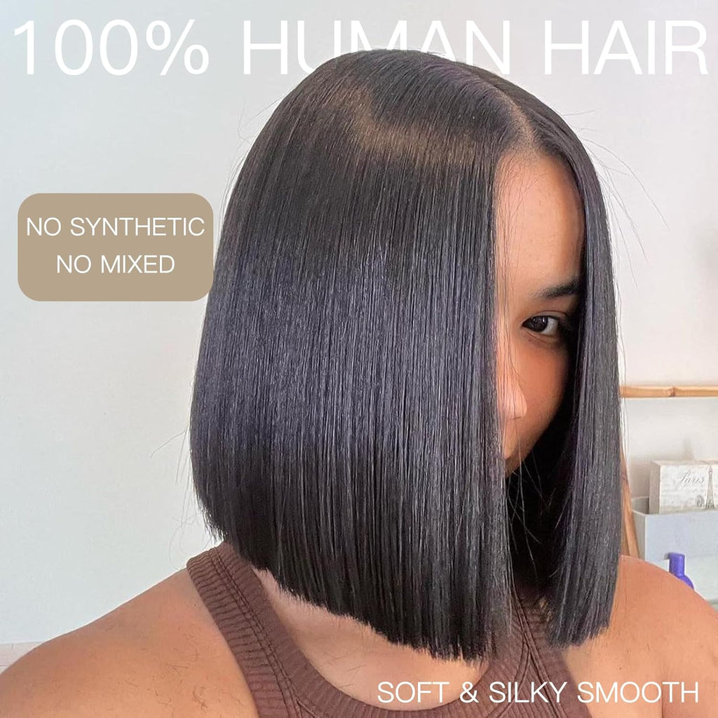 The Royal Empress | 250% Density Glueless HD Bob Seamless HD Lace Forehead Detail