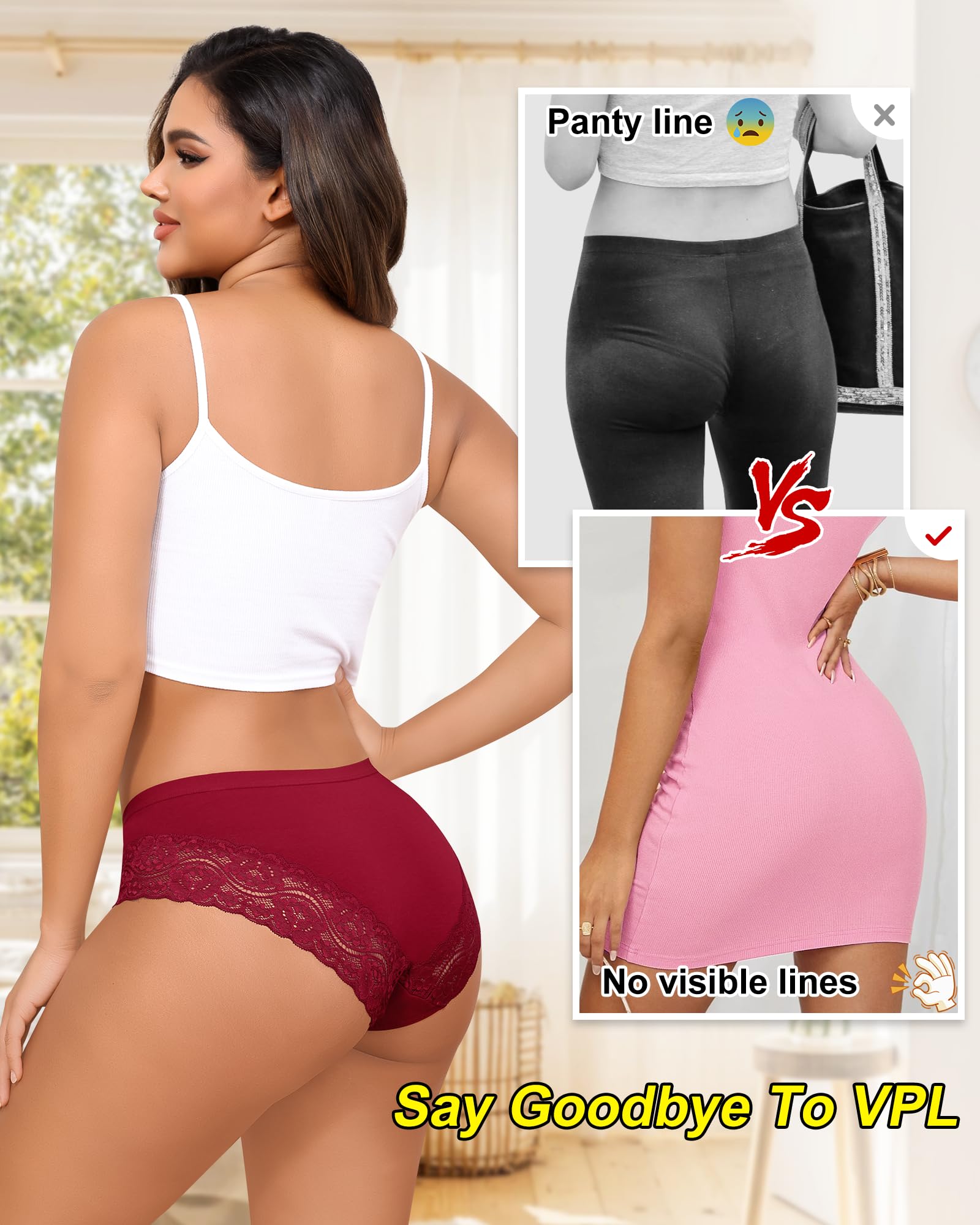 The Everyday Elegance | 6-Piece Cotton & Lace Set Model Lounging in Cotton & Lace Comfort

