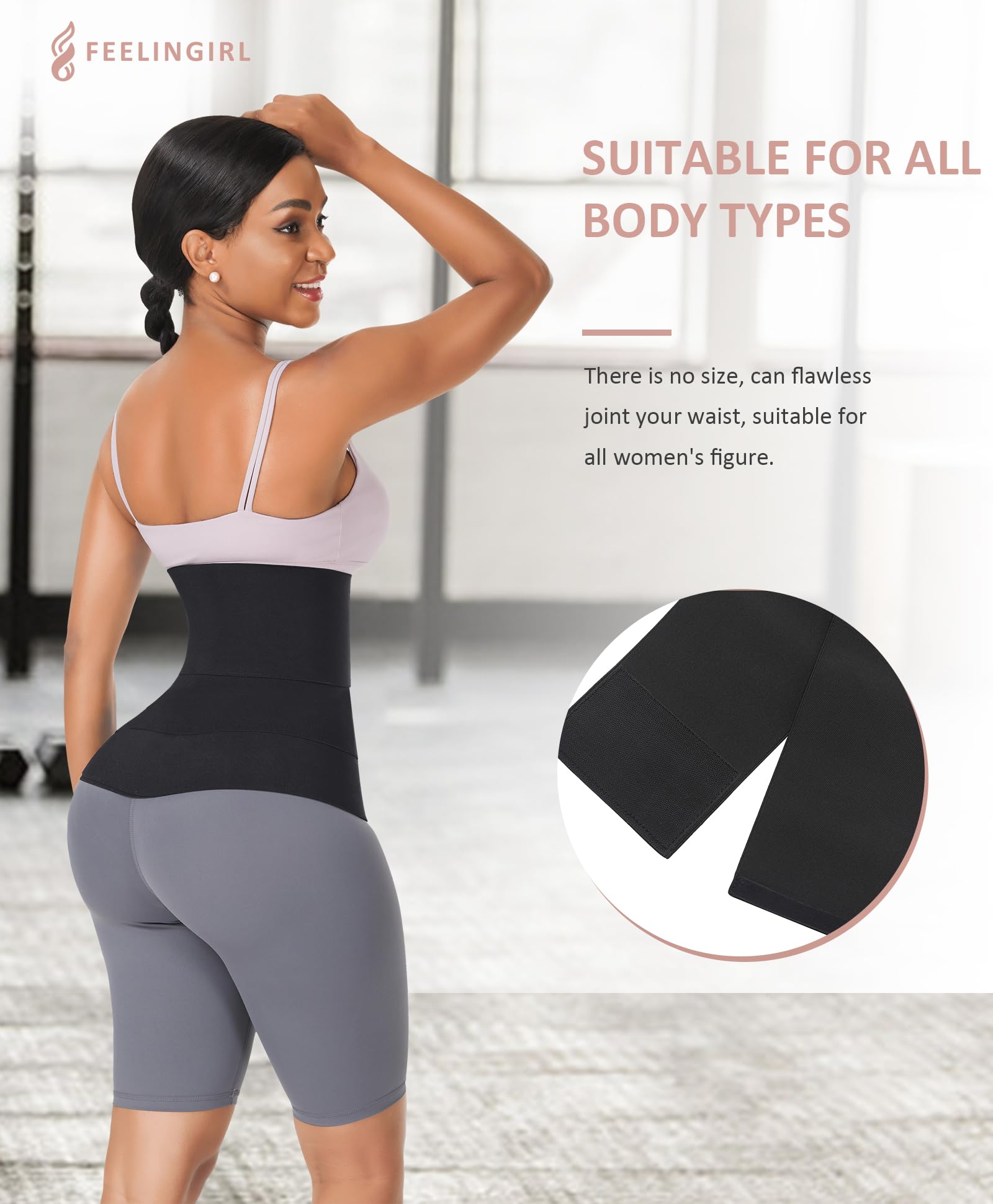 The Hourglass Wrap | Seamless Adjustable Waist Snatcher One Size Fits All Demonstration