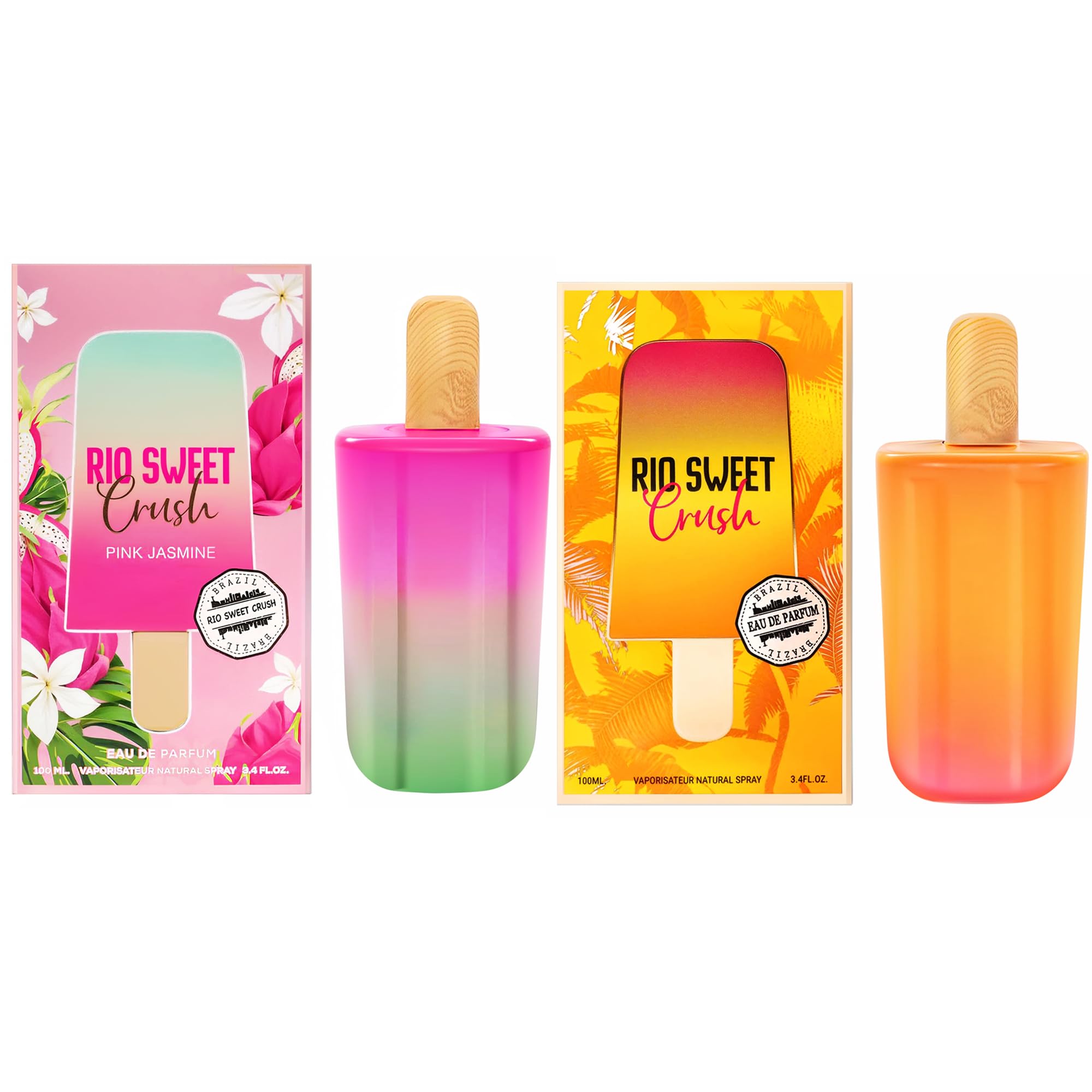 The Radiant Crystal Duo | 2-Piece Boutique Fragrance Set Reflective Light on Crystal Bottles

