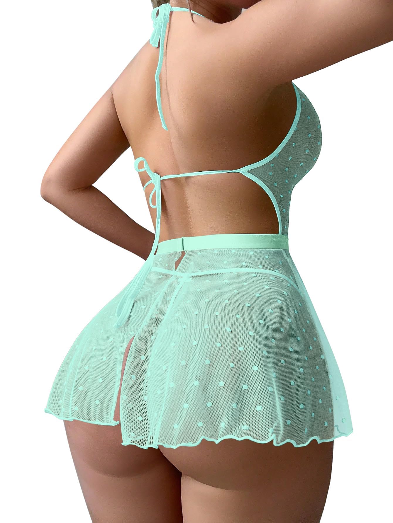 The Ethereal Dream | Sheer Mesh &amp; Lace Babydoll
