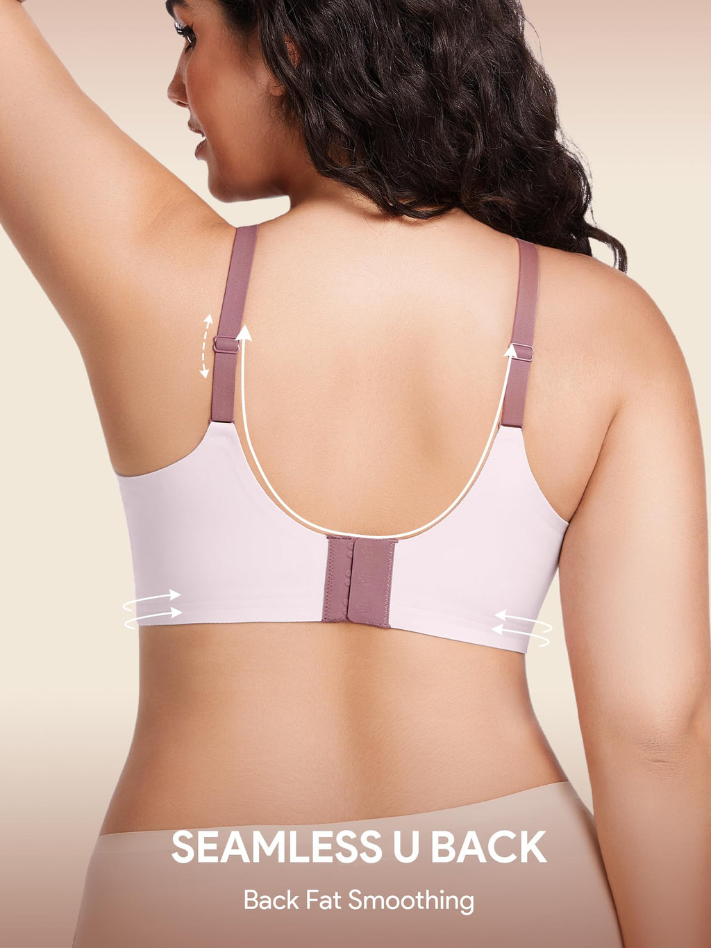 HBselect Jelly Bras for Women No Underwire Comfort Wireless Push Up Bras Seamless Tshirt Bralettes for Women