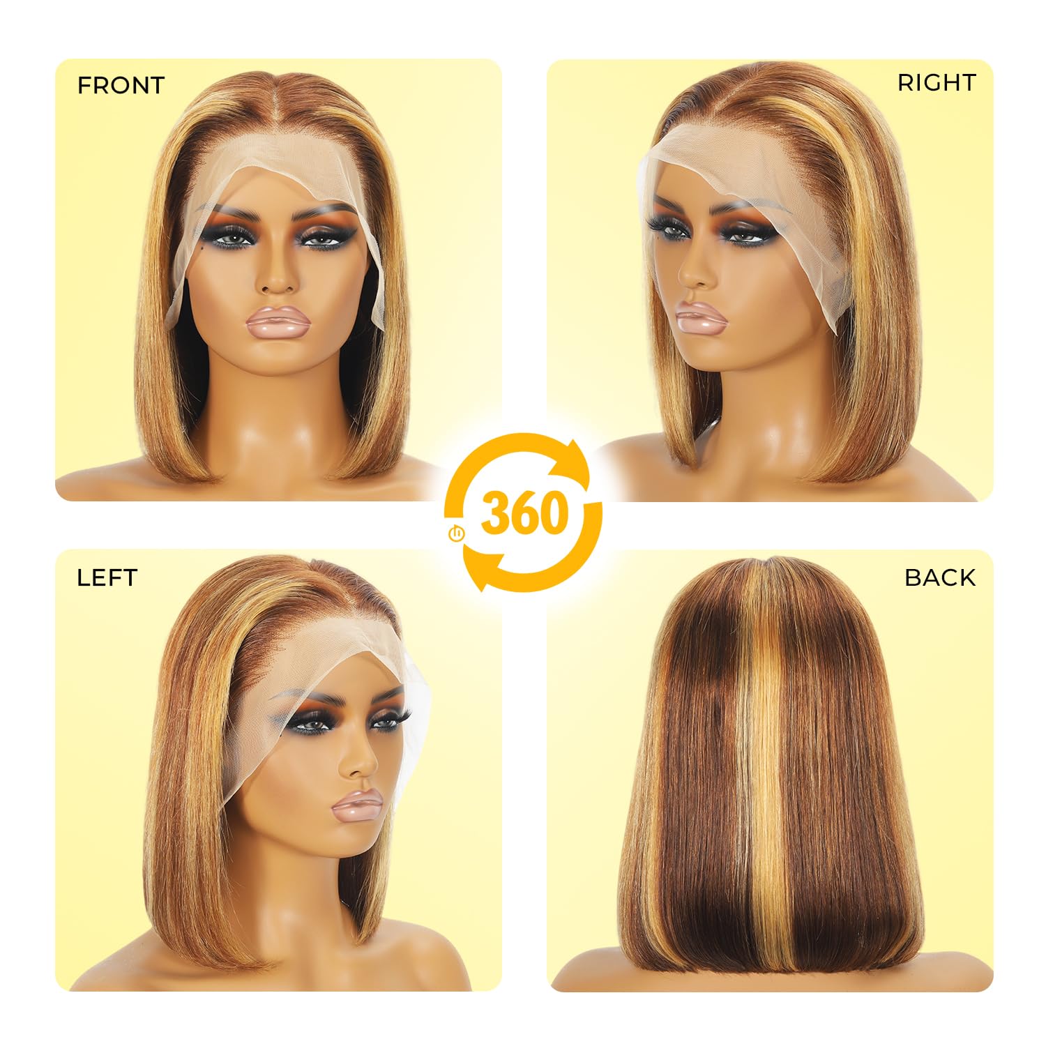 The Sleek Sultress | 180% Density HD Lace Bob