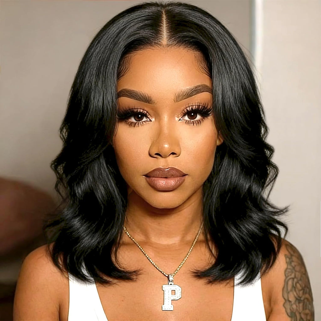 The Douyin Divine | 13x4 HD Lace Body Wave Bob Main Front Portrait View

