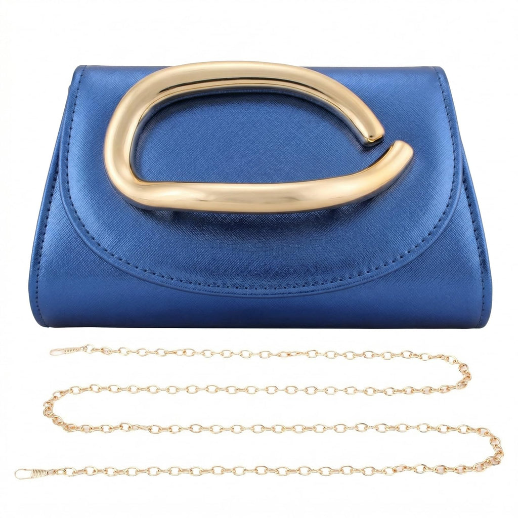 YYW Clutch Purse for Women Leather Purse Handbags with Chain Crossbody Bag Evening Bag for Wedding Party Prom Bridal