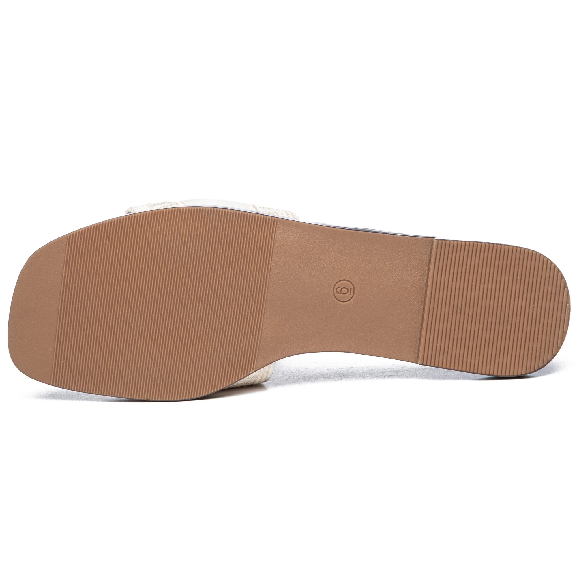 Athlefit Women's Slides Summer Fashion Slip On Flat Sandals Dressy