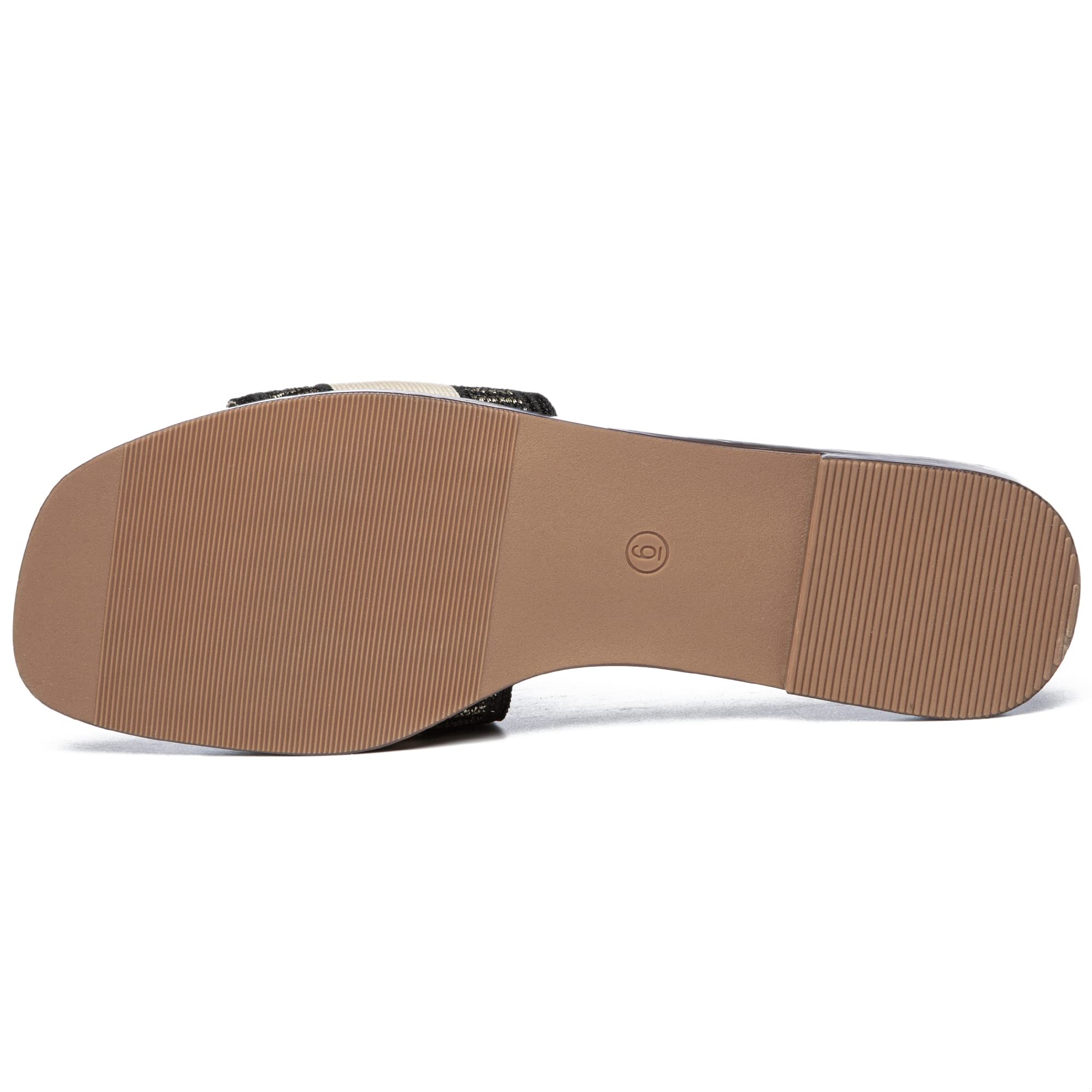 Athlefit Women's Slides Summer Fashion Slip On Flat Sandals Dressy