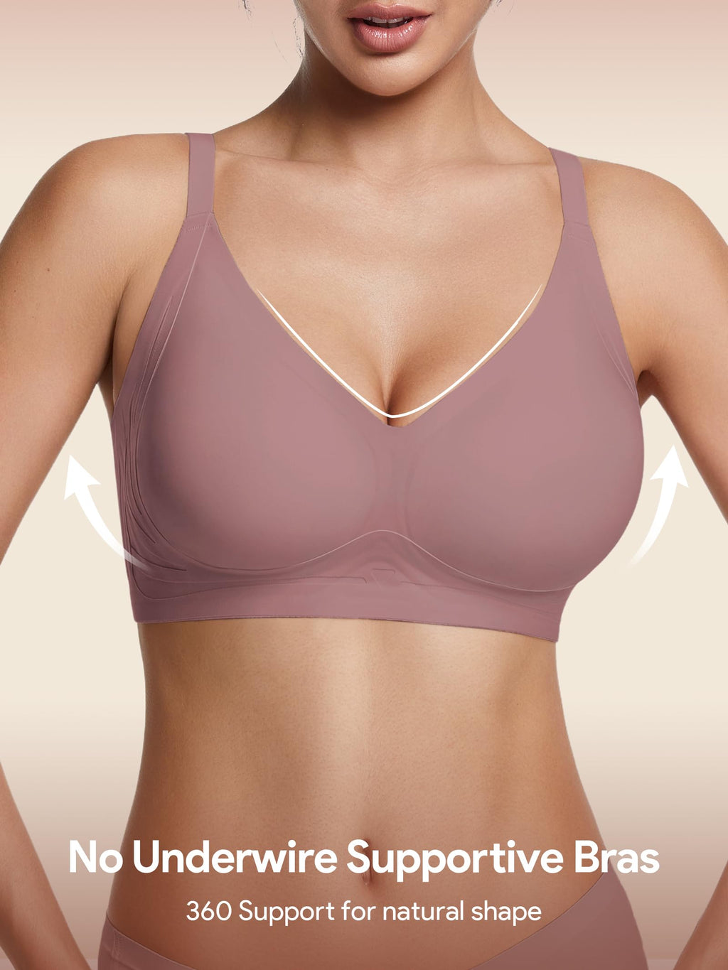 HBselect Jelly Bras for Women No Underwire Comfort Wireless Push Up Bras Seamless Tshirt Bralettes for Women