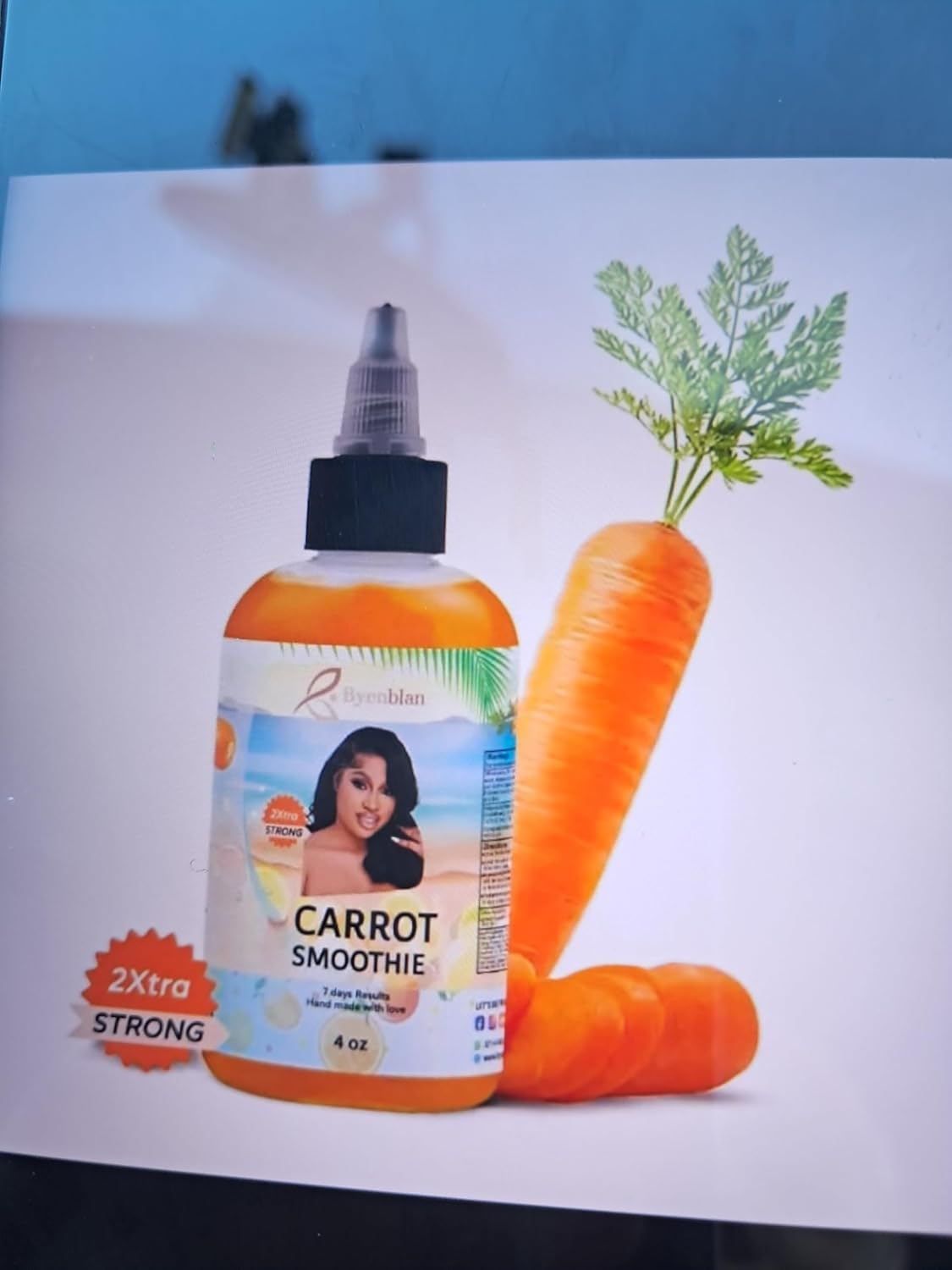 Brightening carrot smoothie 7 days results organic hand made.4 oz, Repairing & Anti-Aging Moisturizer for Smooth, Brighter Complexion