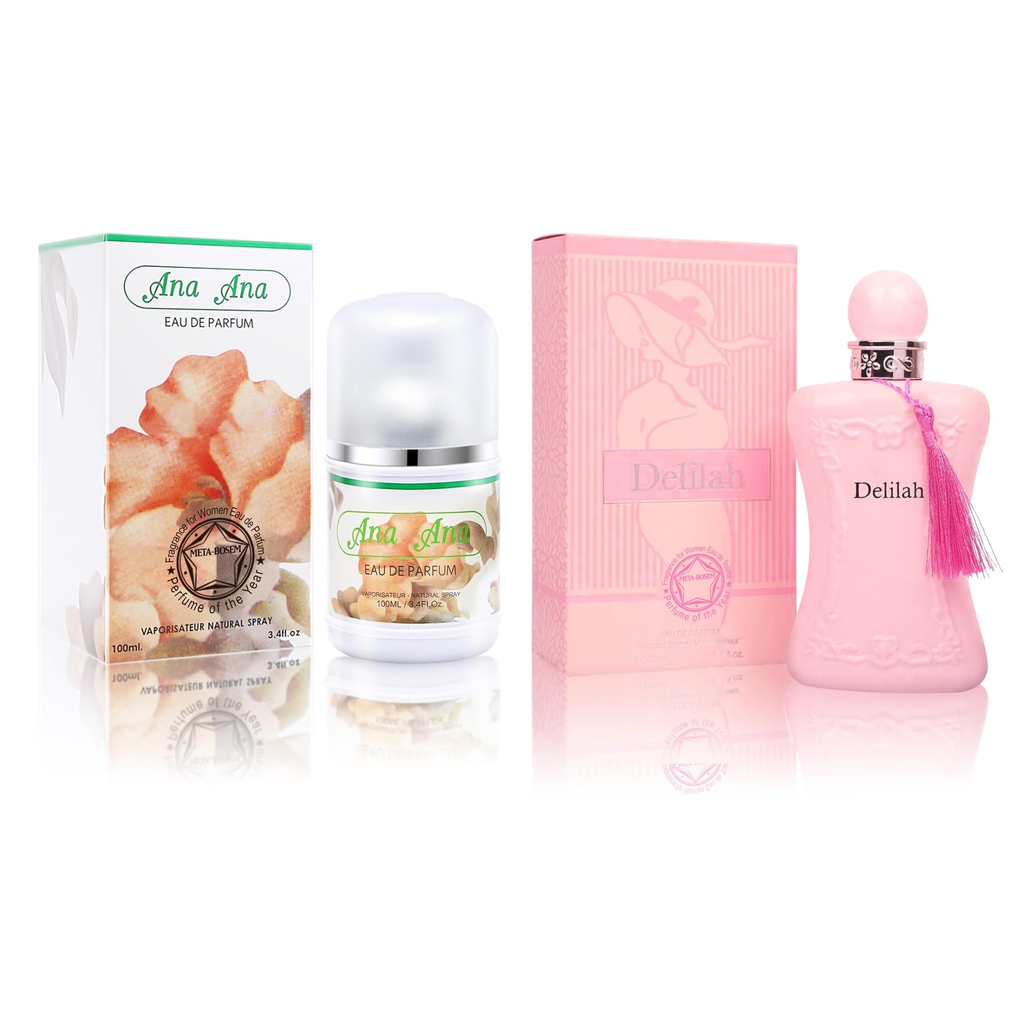 The Radiant Crystal Duo | 2-Piece Boutique Fragrance Set Hand-held Size Reference Shot

