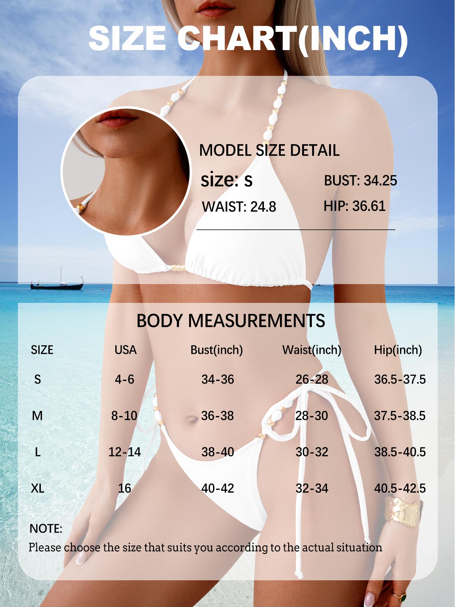 swimall Women's Thong Bikini Set Sexy String High Cut Triangle Swimsuit Two Piece Brazilian Bathing Suit