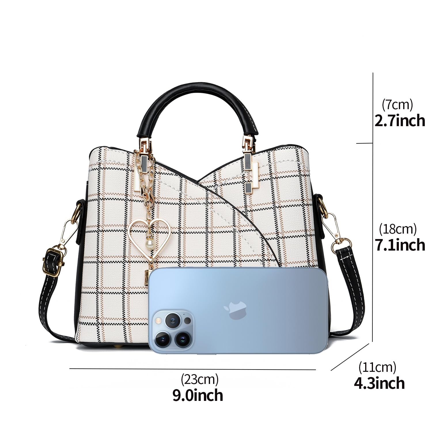 Xiaoyu Small Purses and Handbags for Women Fashion Crossbody Bag Lightweight Shoulder Bag Top Handle Satchel Purse