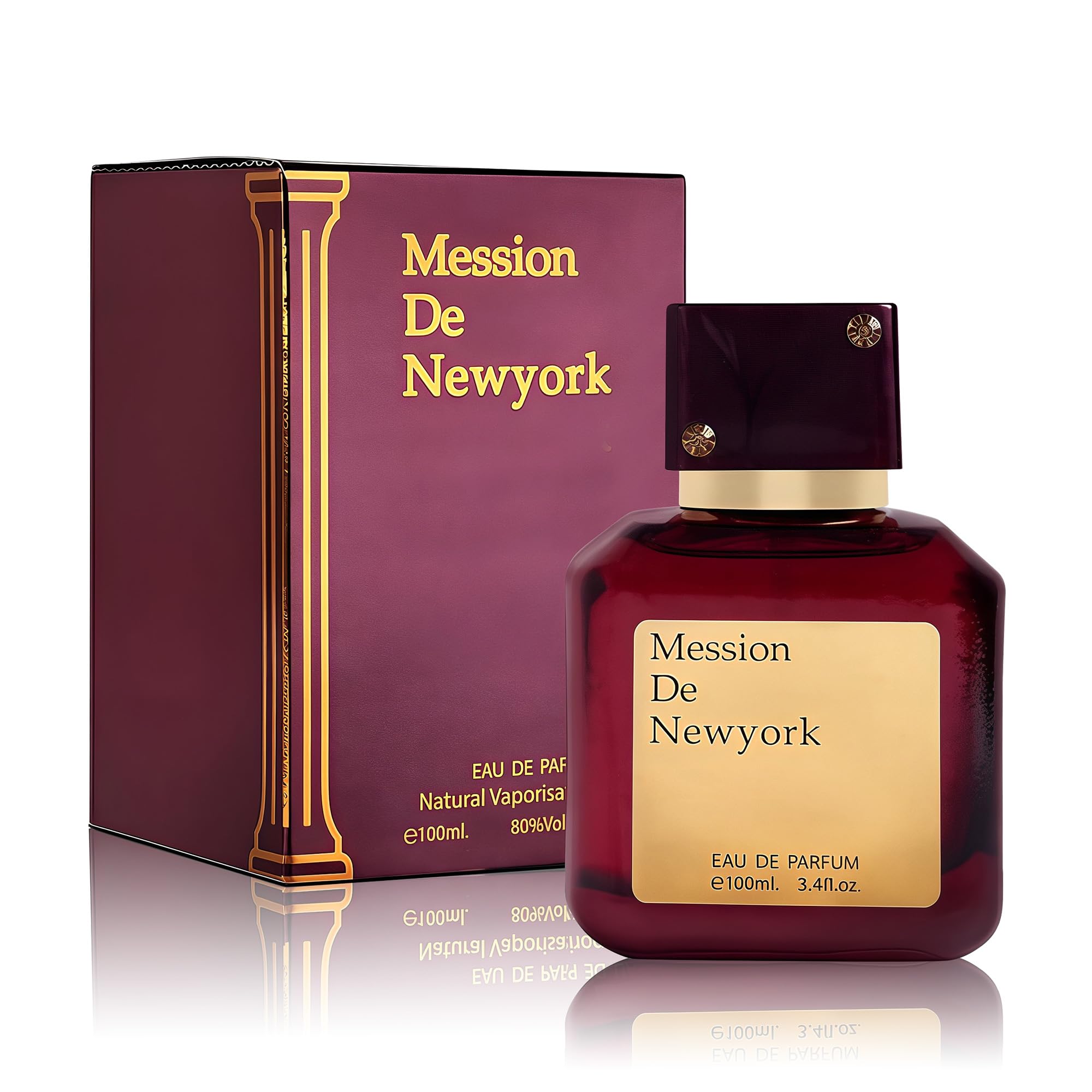 Royale | Captivating & Confident Eau de Parfum Gleaming Glass Bottle Reflection


