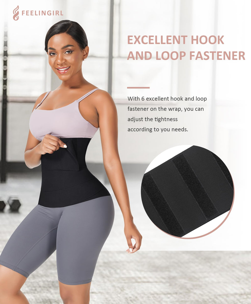 The Hourglass Wrap | Seamless Adjustable Waist Snatcher Postpartum Support View