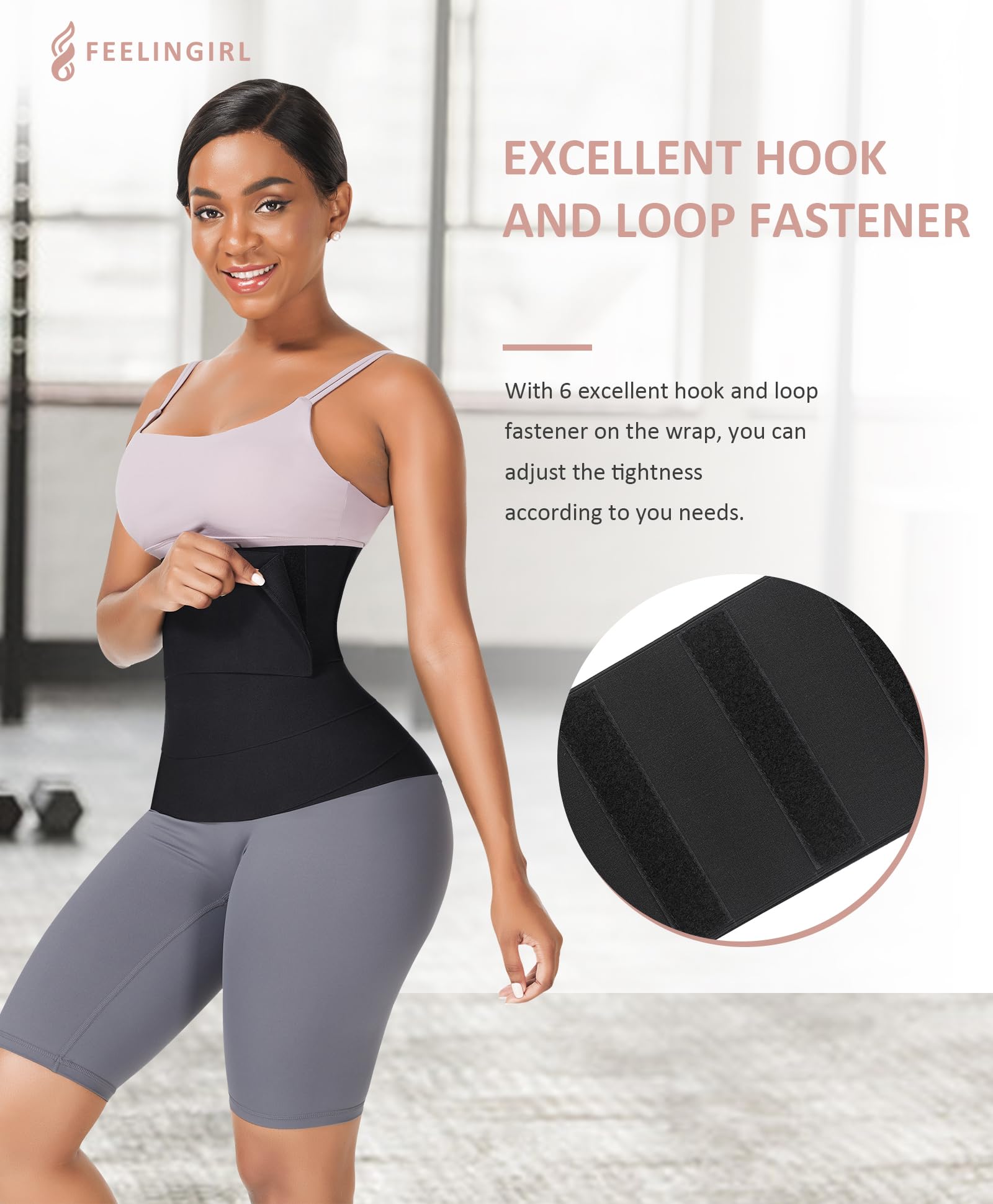 The Hourglass Wrap | Seamless Adjustable Waist Snatcher Postpartum Support View