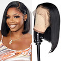 The Sleek Sultress | 180% Density HD Lace Bob Main Front Portrait View