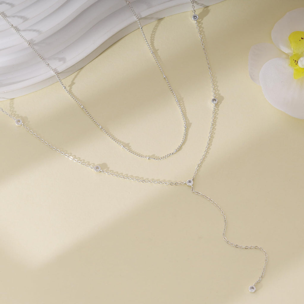 Gold Necklace for Women, Dainty Gold Long Necklaces 14k Gold Plated Prom Lariat Necklace Cute Choker Necklaces for Women Trendy Stuff Fashion Costume Gold Accessories Christmas Jewelry Gifts