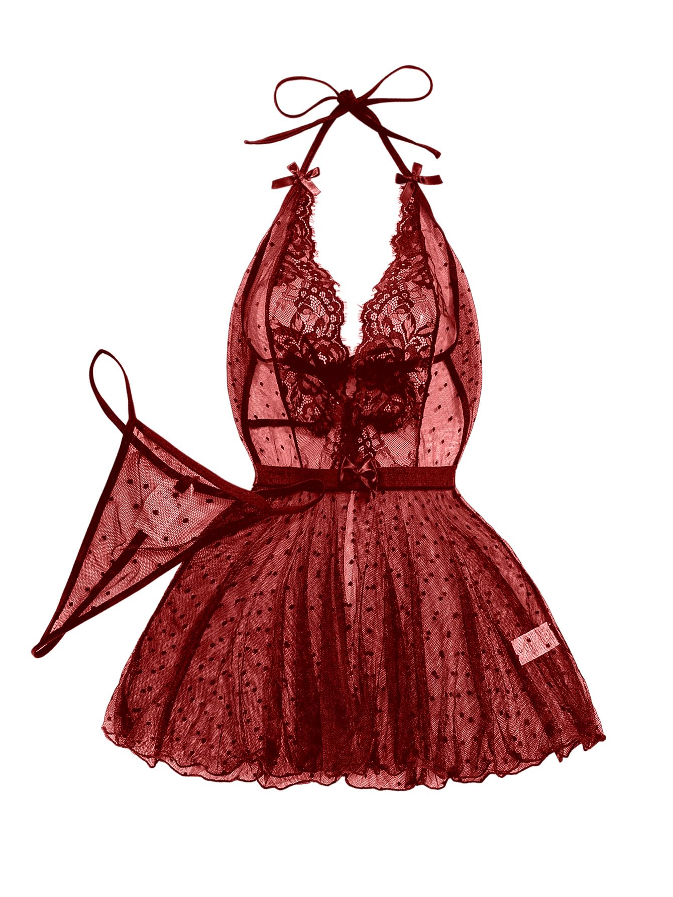 The Ethereal Dream | Sheer Mesh &amp; Lace Babydoll