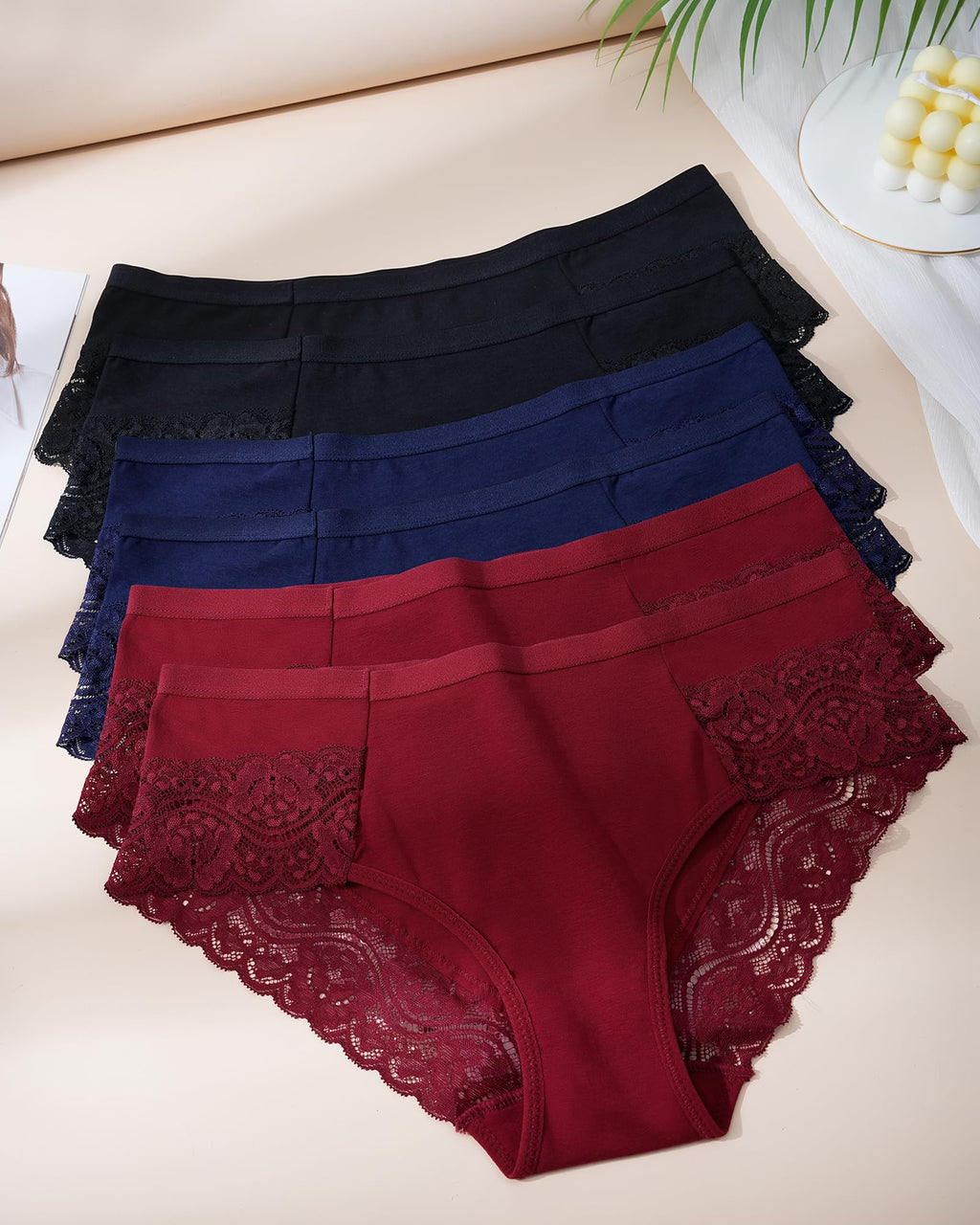 The Everyday Elegance | 6-Piece Cotton &amp; Lace Set