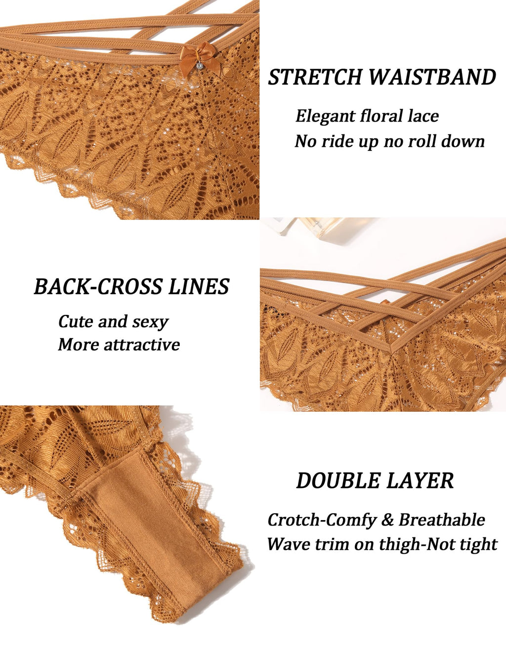 The Criss-Cross Allure | Signature Lace Cheeky Panties