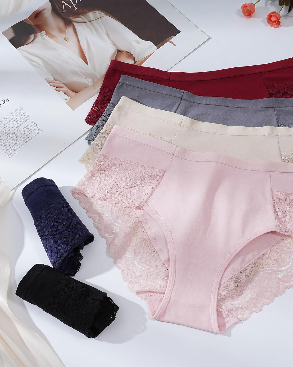 The Everyday Elegance | 6-Piece Cotton &amp; Lace Set