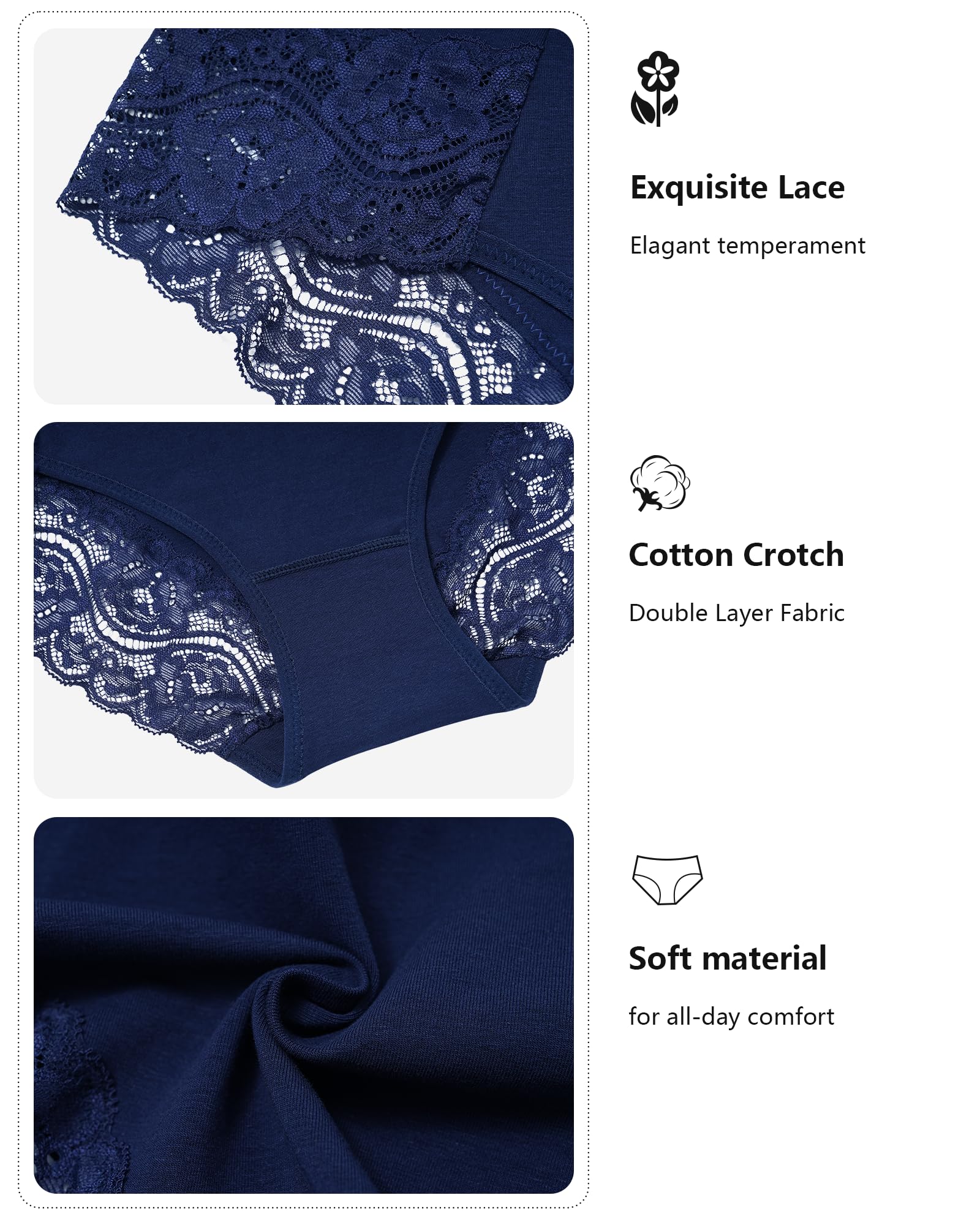 The Everyday Elegance | 6-Piece Cotton &amp; Lace Set