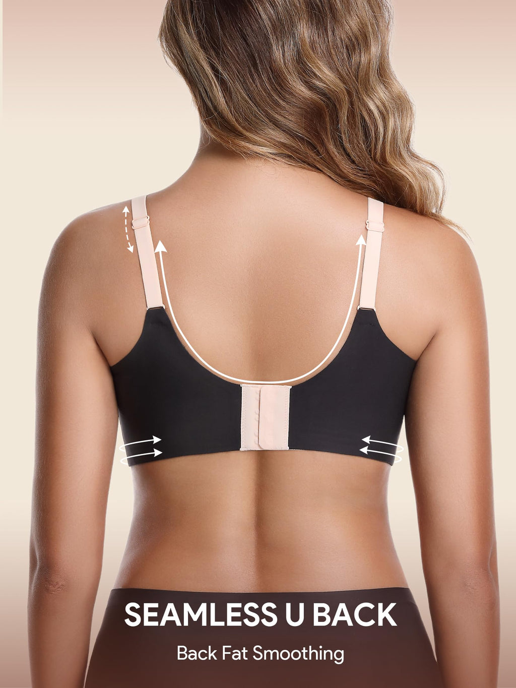 HBselect Jelly Bras for Women No Underwire Comfort Wireless Push Up Bras Seamless Tshirt Bralettes for Women