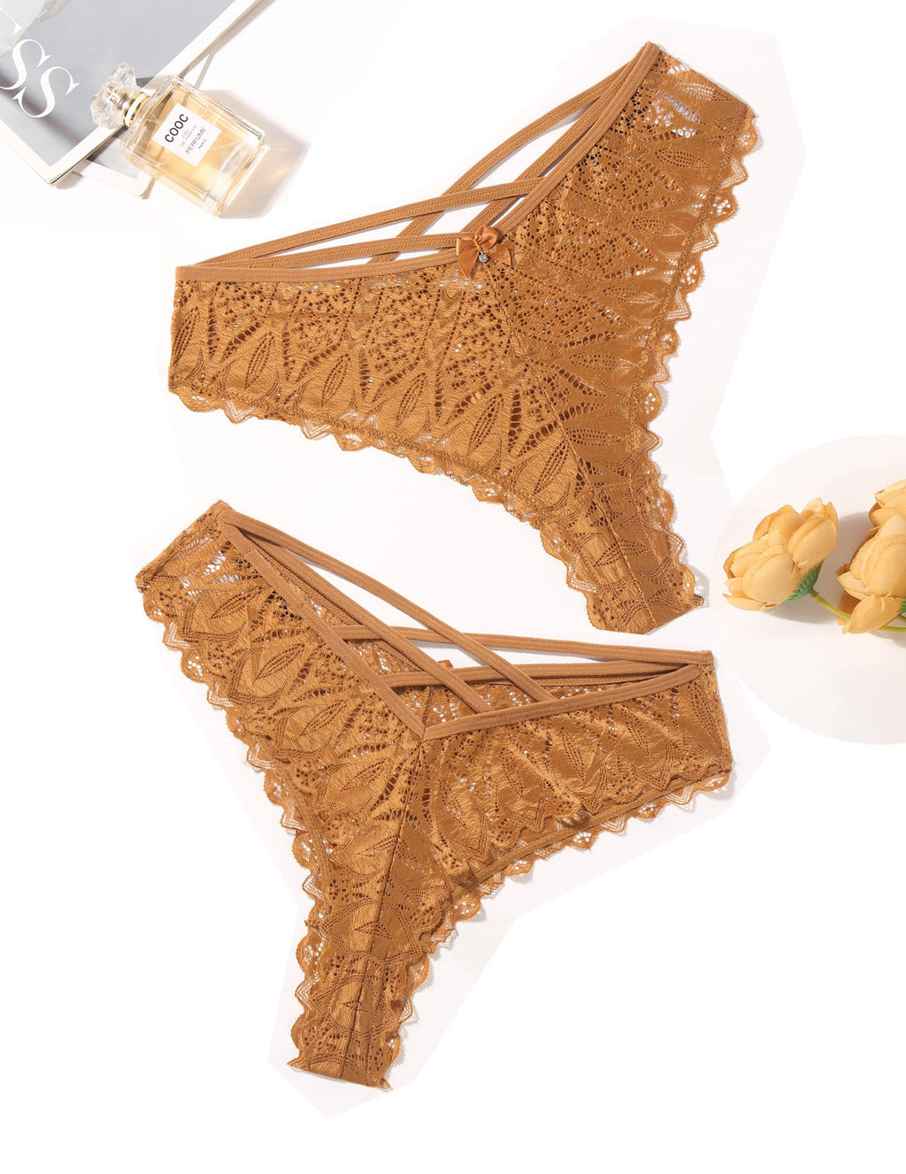 The Criss-Cross Allure | Signature Lace Cheeky Panties