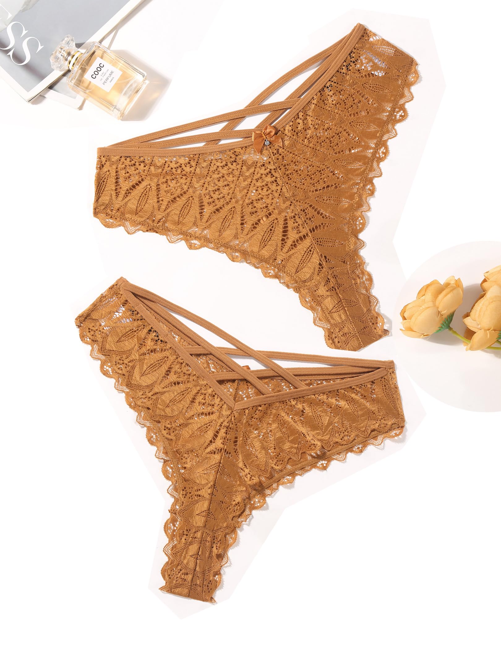 The Criss-Cross Allure | Signature Lace Cheeky Panties