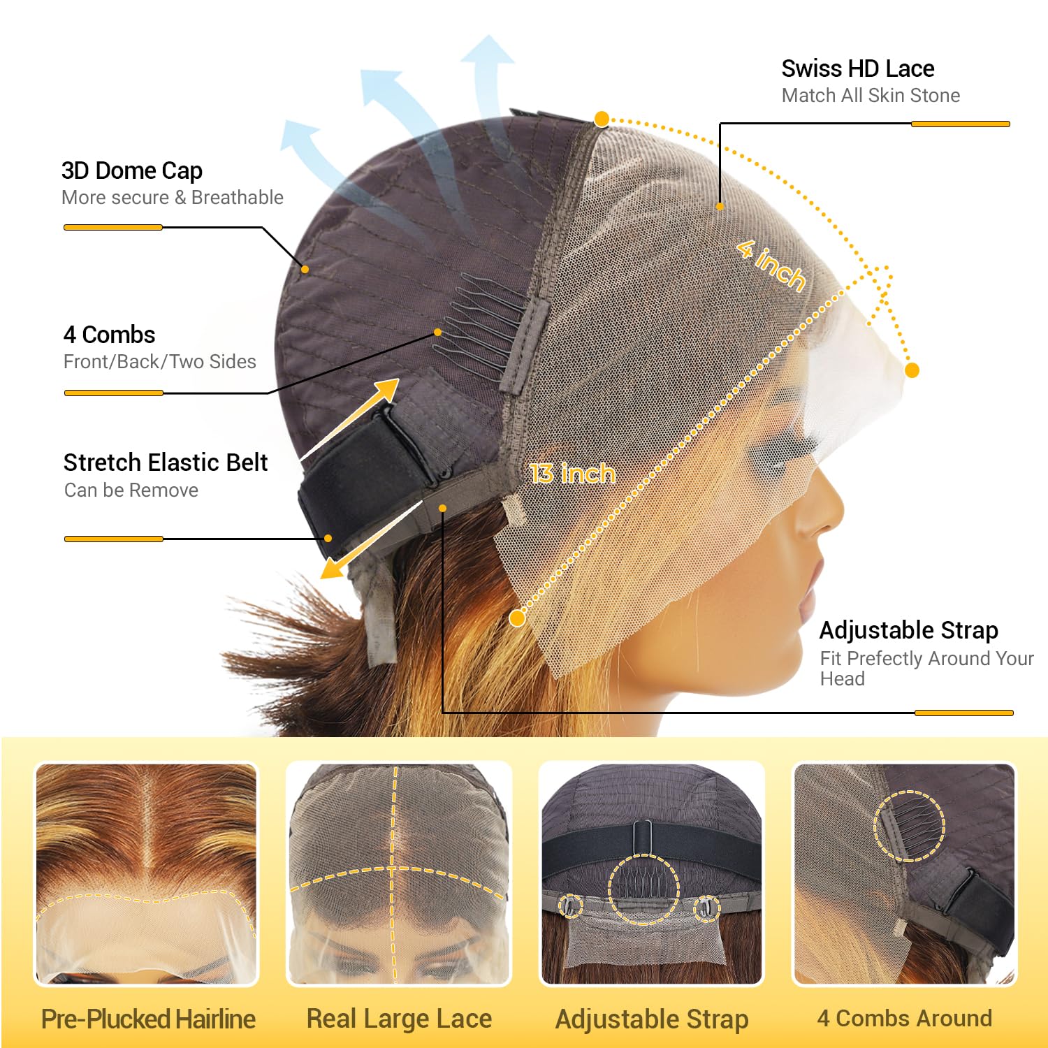 The Sleek Sultress | 180% Density HD Lace Bob