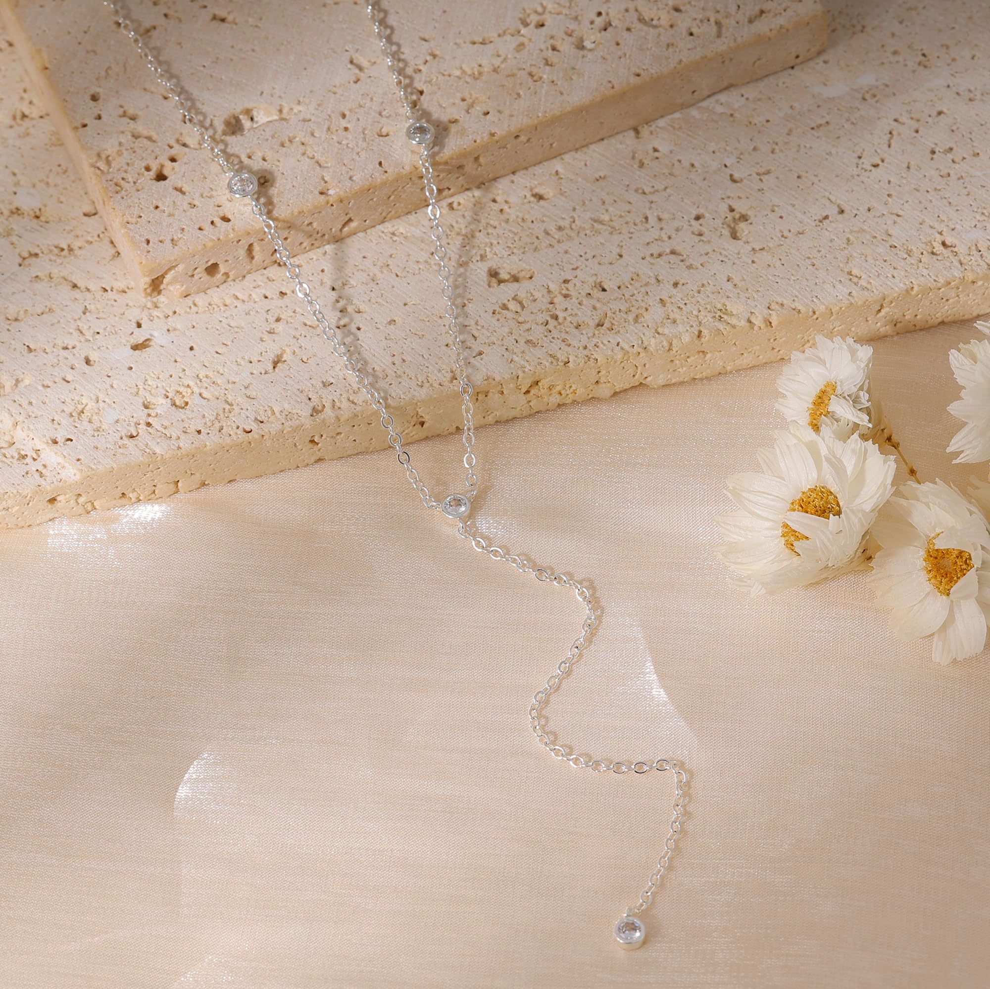 Gold Necklace for Women, Dainty Gold Long Necklaces 14k Gold Plated Prom Lariat Necklace Cute Choker Necklaces for Women Trendy Stuff Fashion Costume Gold Accessories Christmas Jewelry Gifts