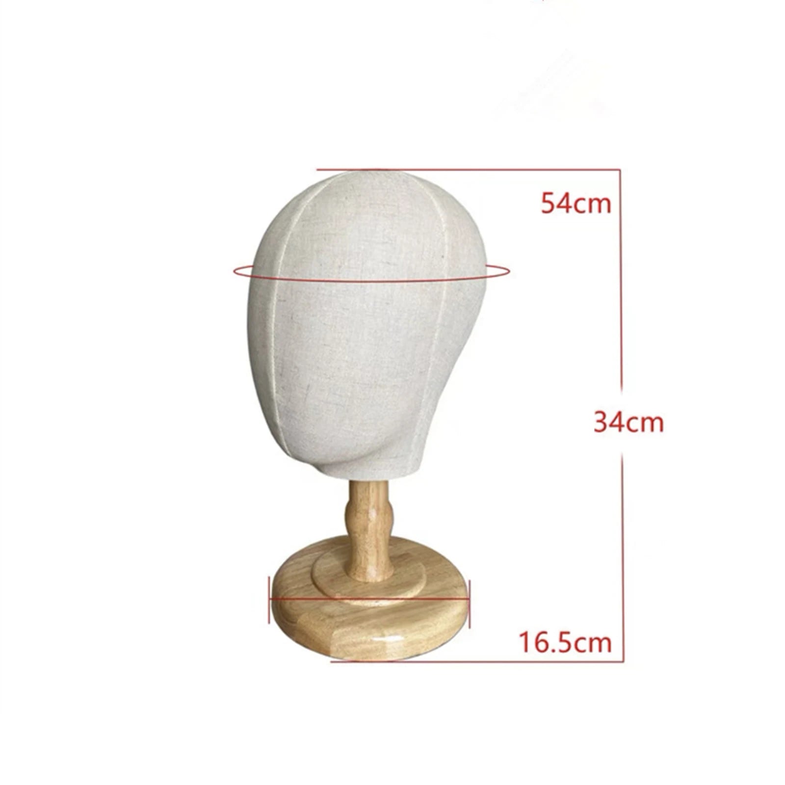 Wig Stand for Kids with Detachable Wood Stand Multipurpose Mannequin Head Hat Display Holder Dome Model Head for Household Salon