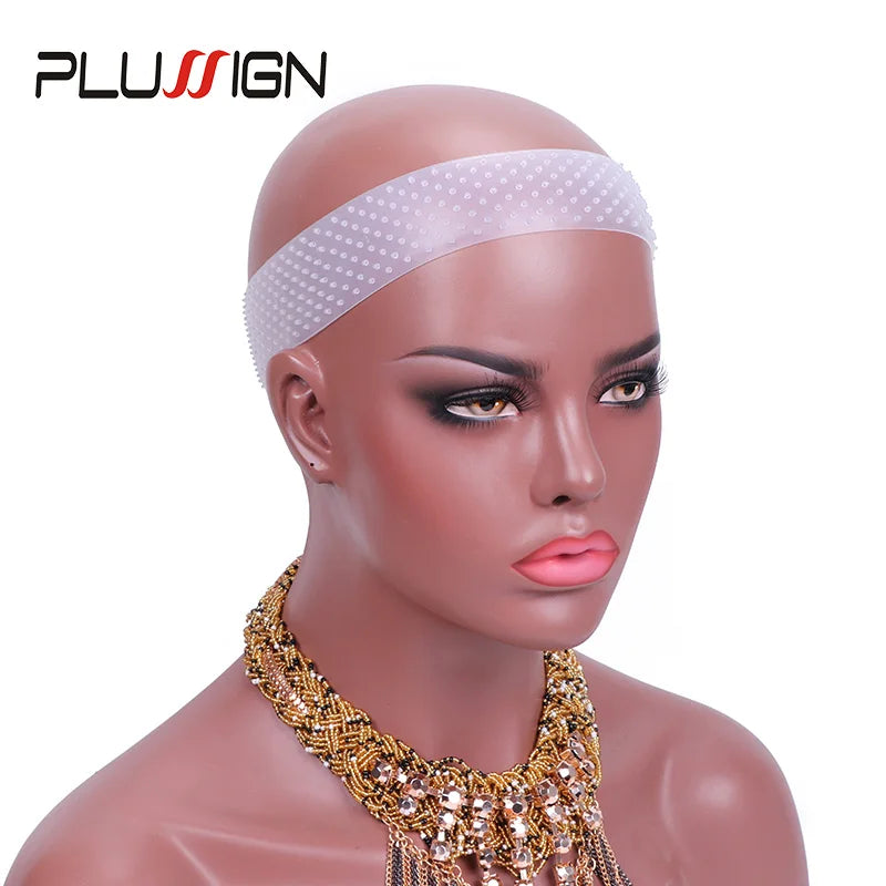 Silicon Wig Band Elastic Wig Grip Brown Transparent Black Headband For Fix Wigs Beige Hair Band Without Gel Or Glue Non Slip